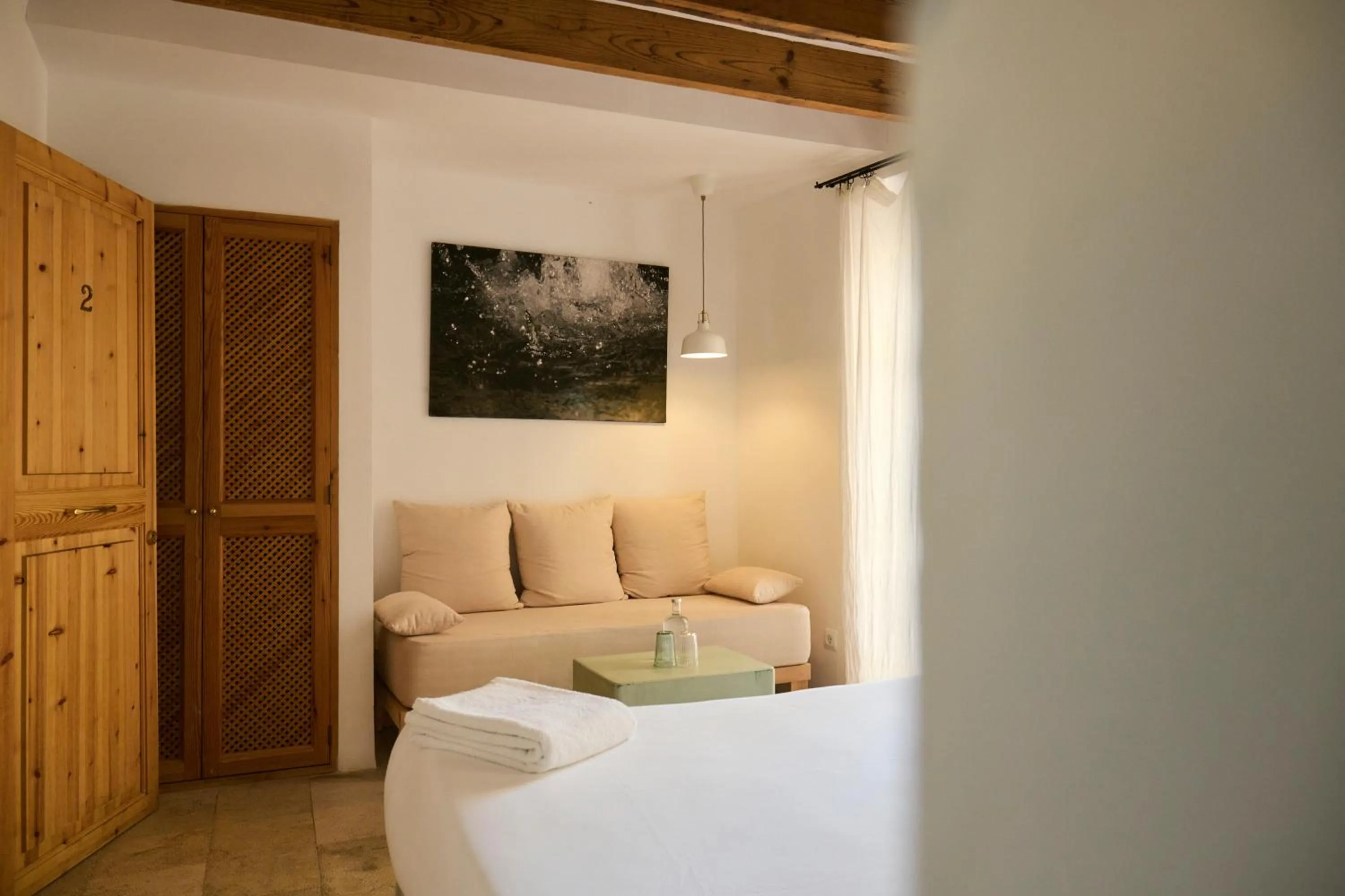 Bed in Hotel Forn Nou