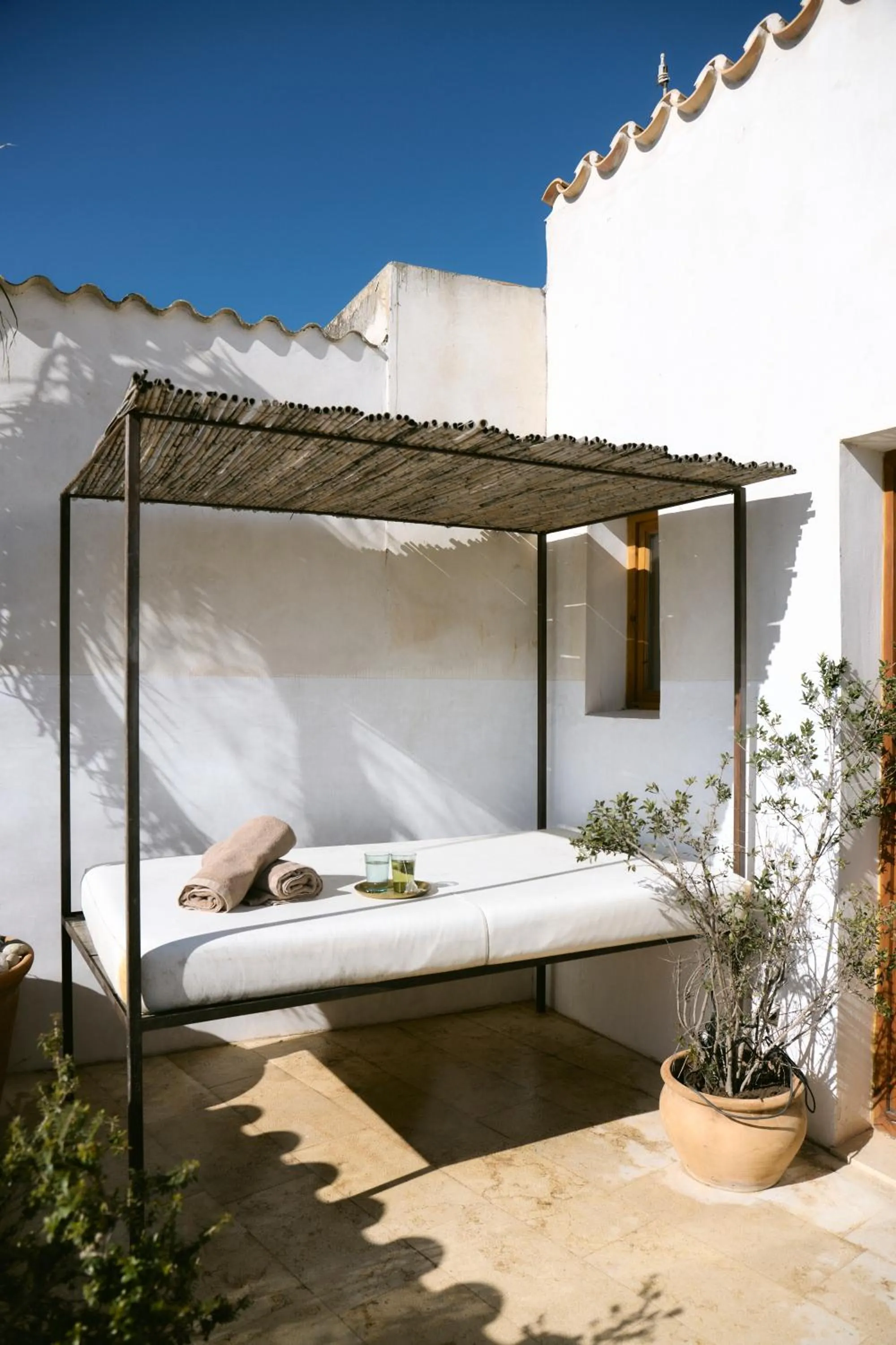 Bed in Hotel Forn Nou