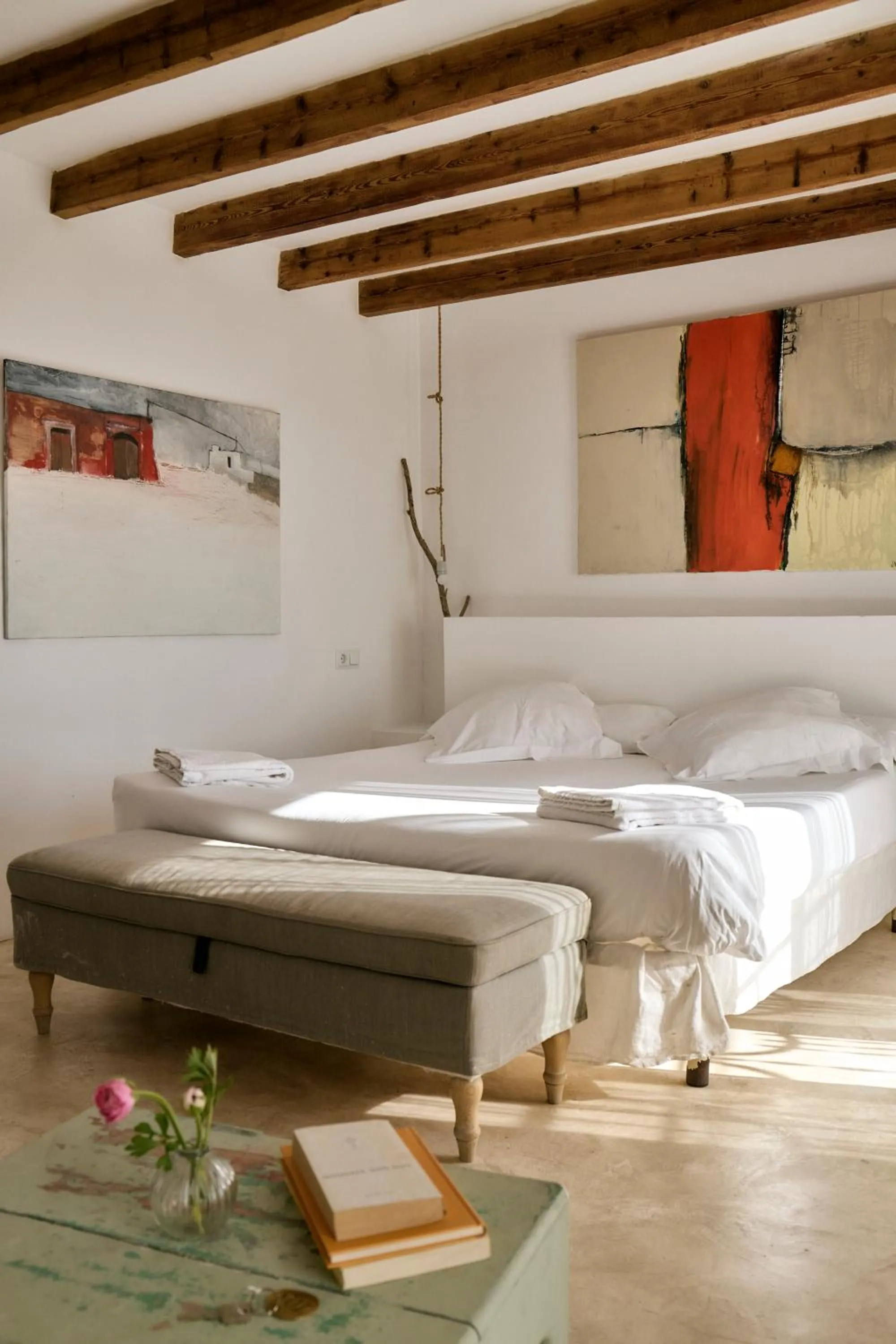 Bed in Hotel Forn Nou