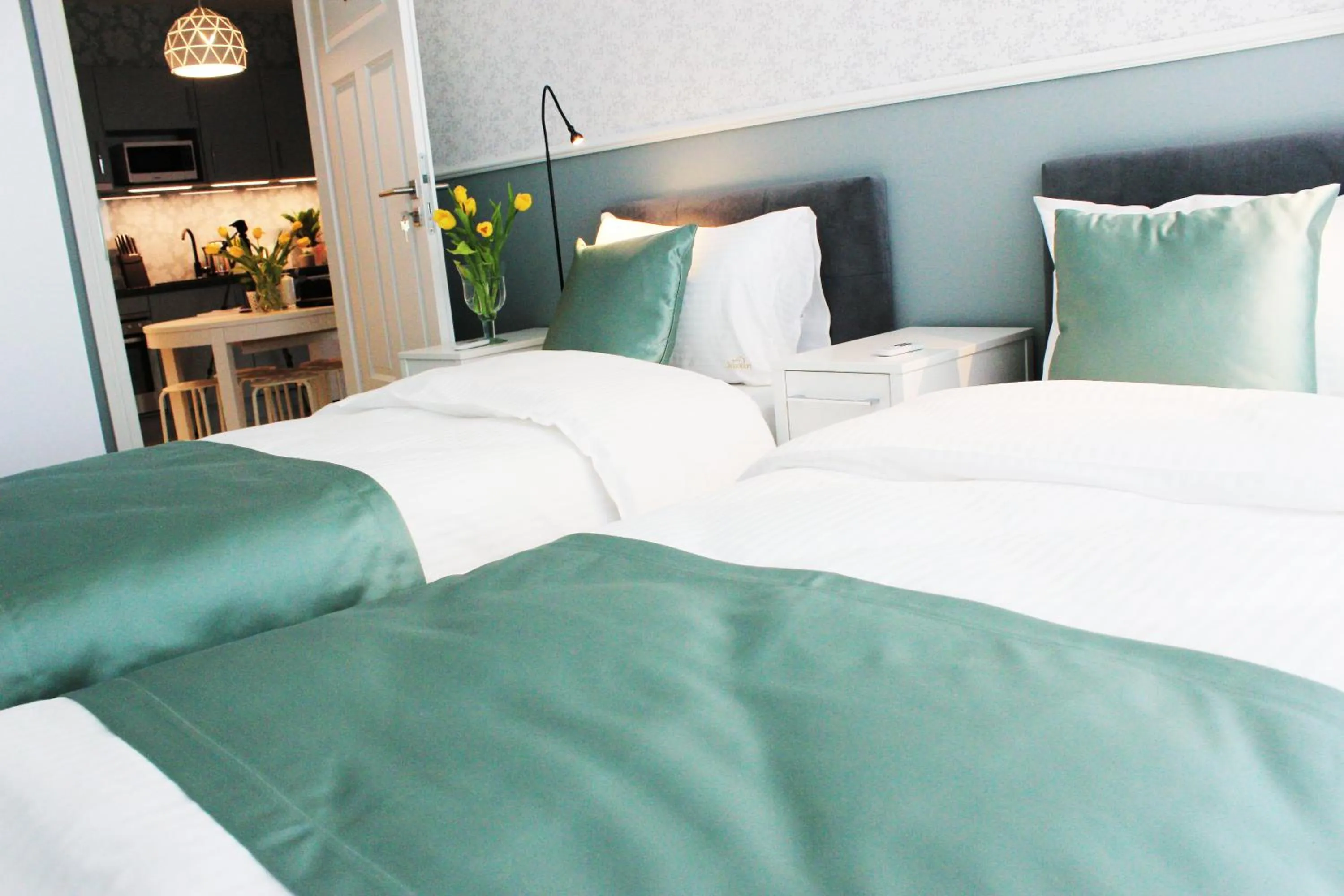 Bed in JessApart – Ochota Apartments