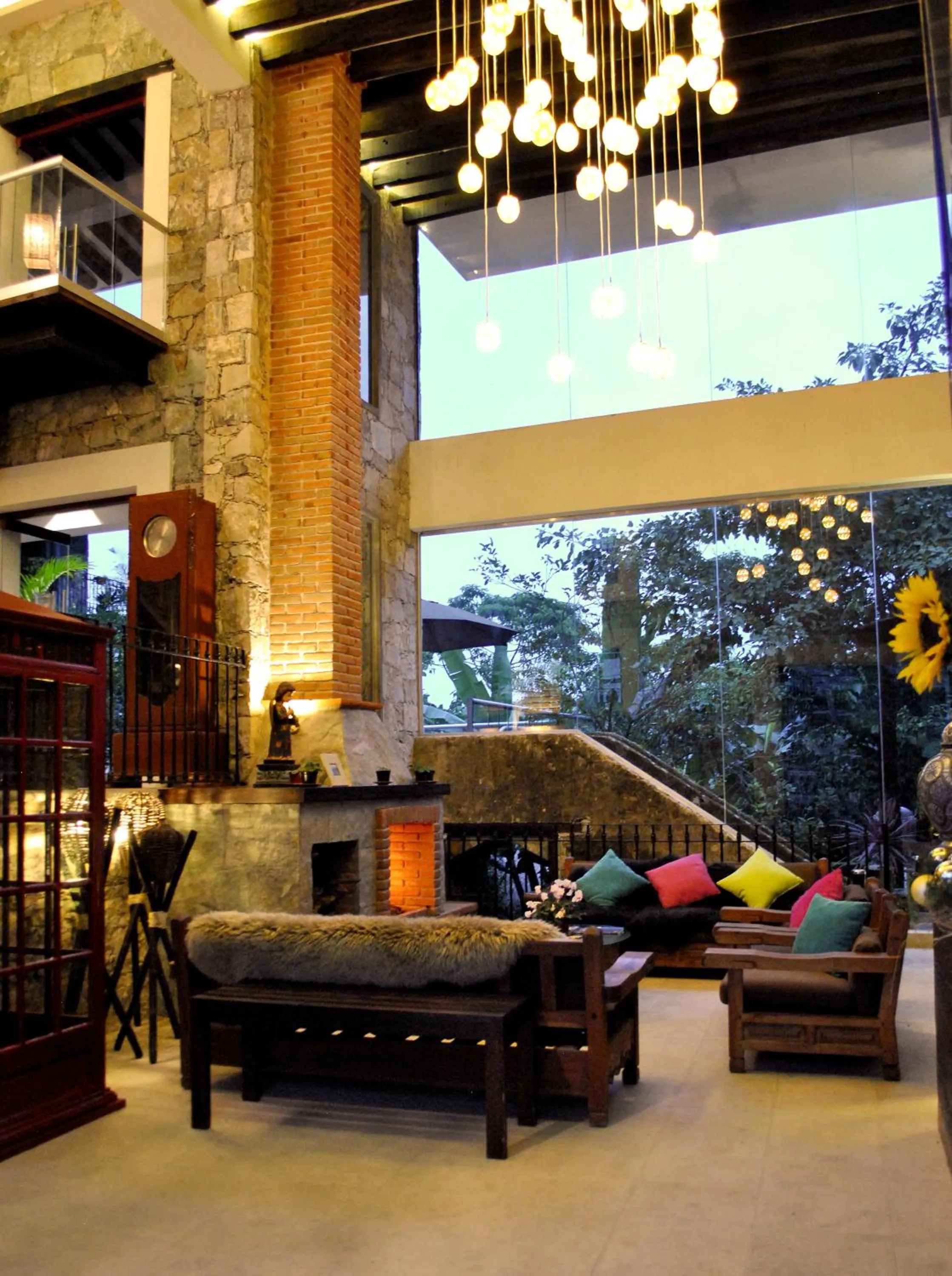 Living room in Hotel Boutique La Casona de Don Porfirio