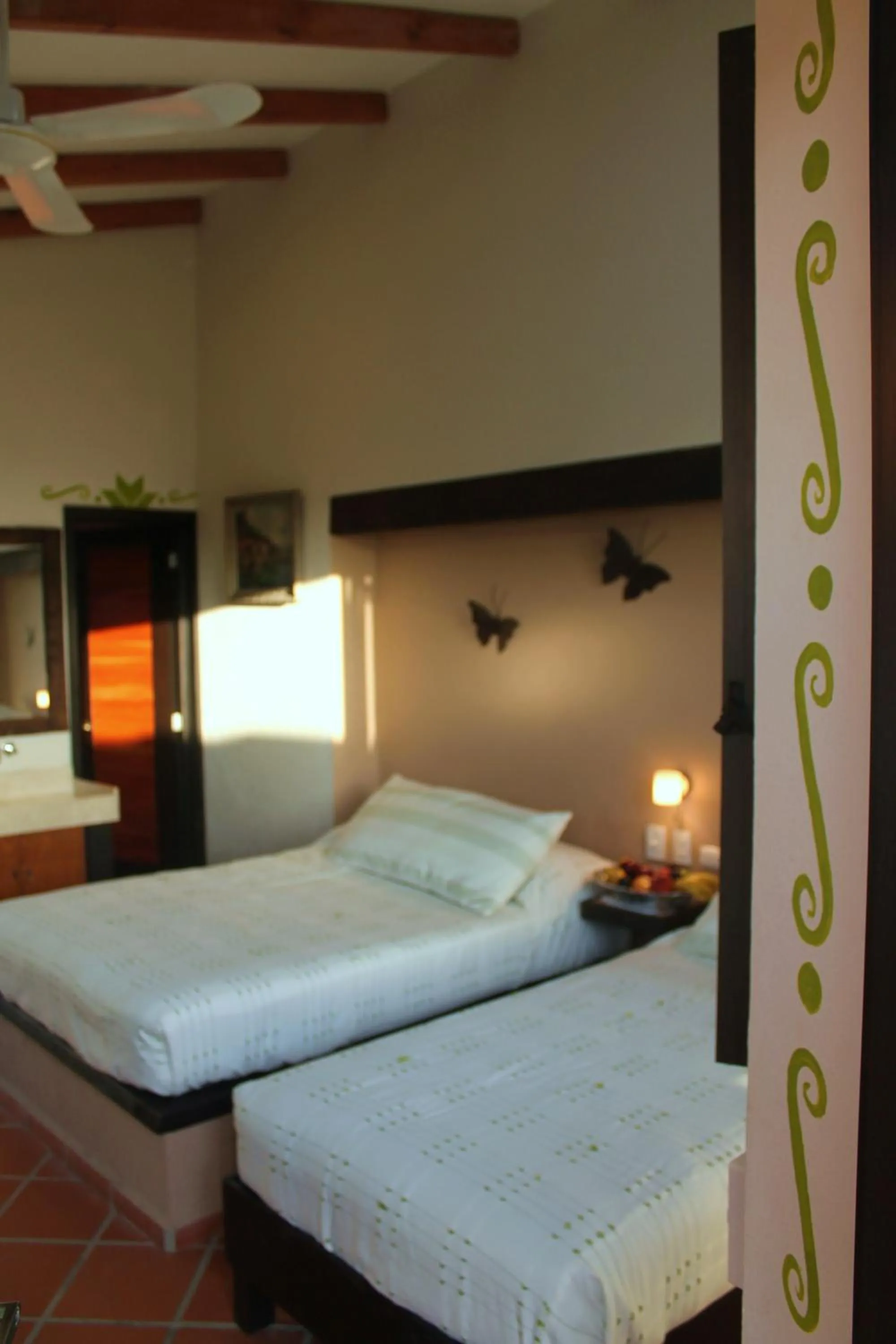 Bed in Hotel Boutique La Casona de Don Porfirio