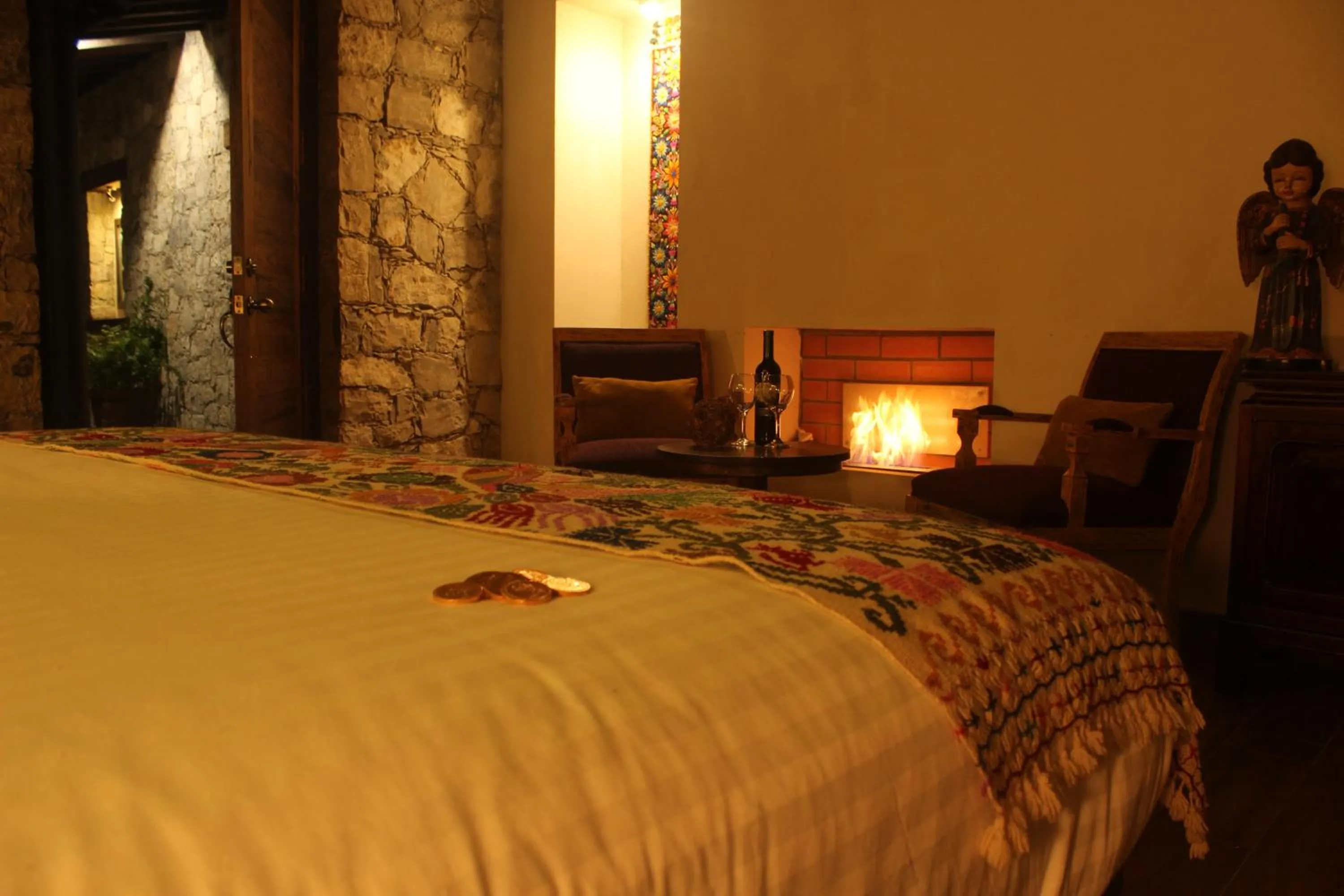 Bedroom in Hotel Boutique La Casona de Don Porfirio