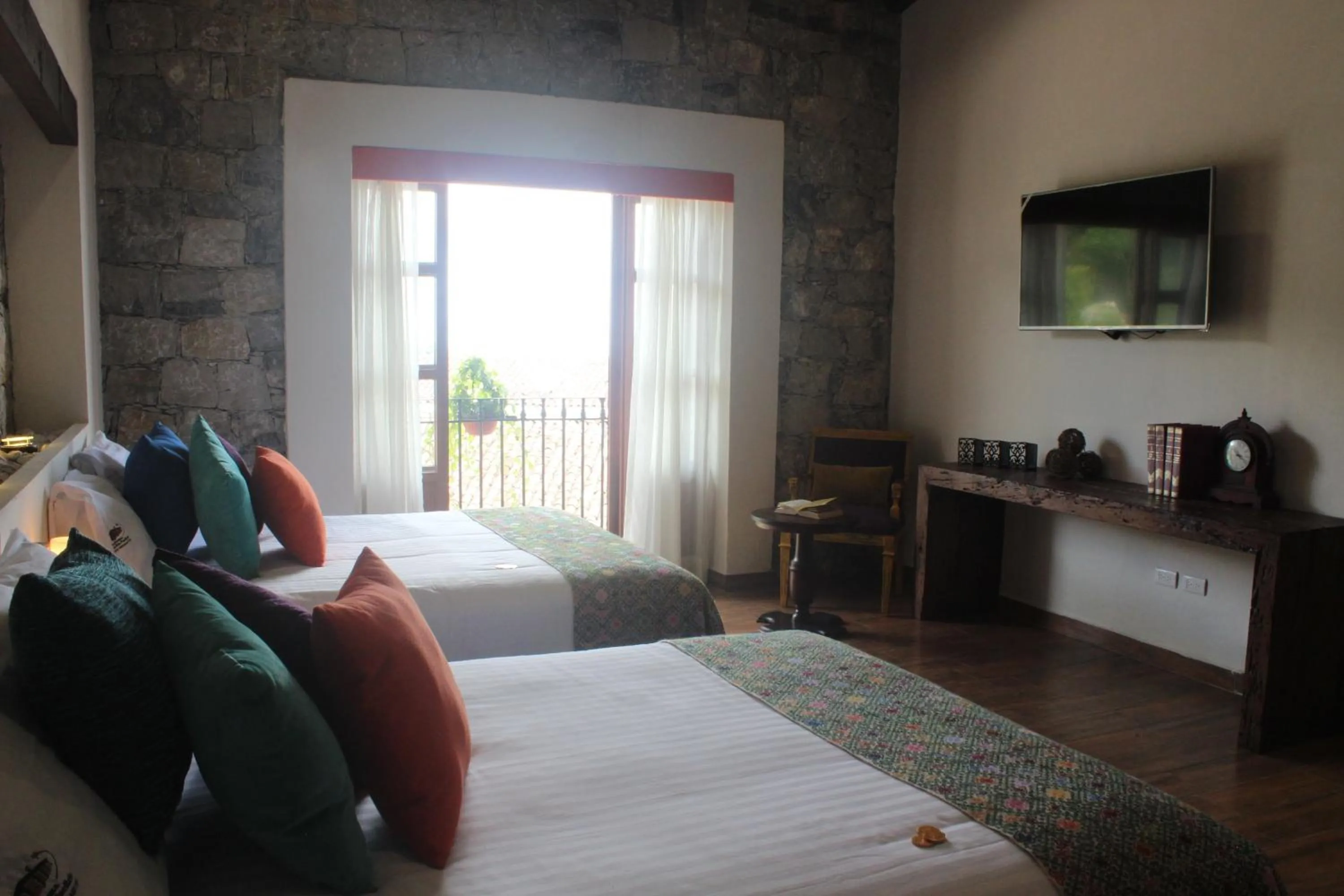 Bed in Hotel Boutique La Casona de Don Porfirio