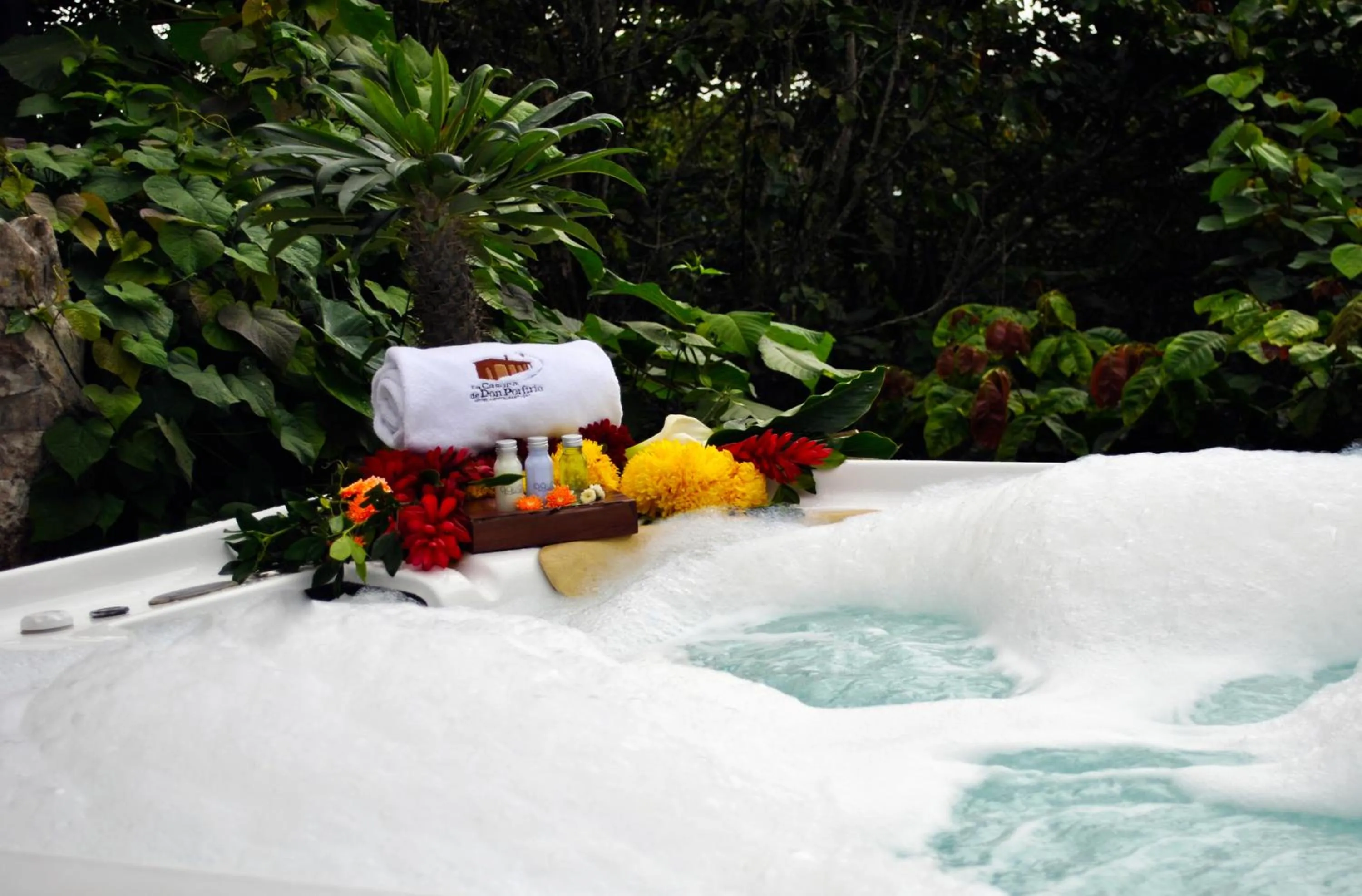 Hot Tub in Hotel Boutique La Casona de Don Porfirio