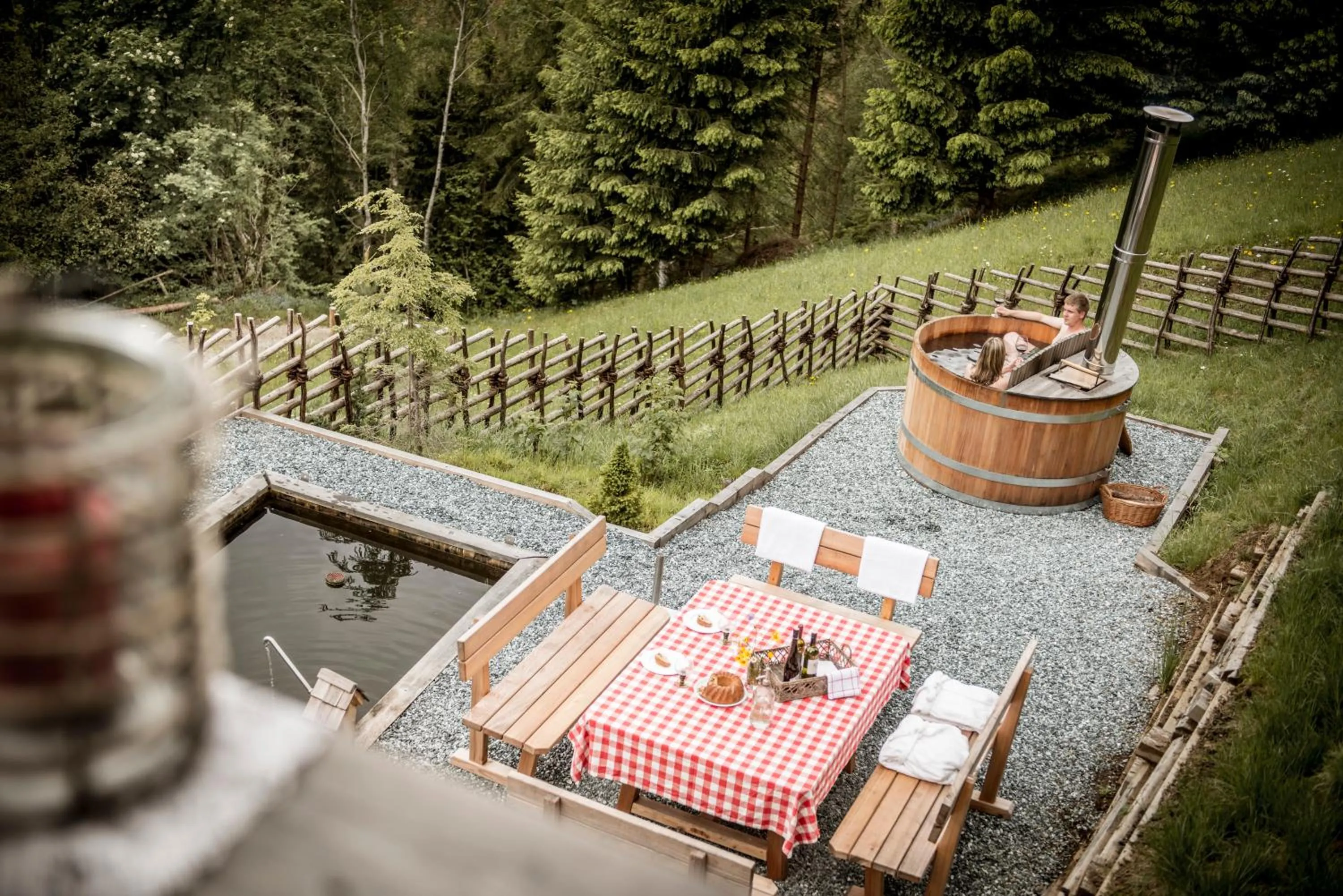 Garden in Bergchalet Kuhgraben