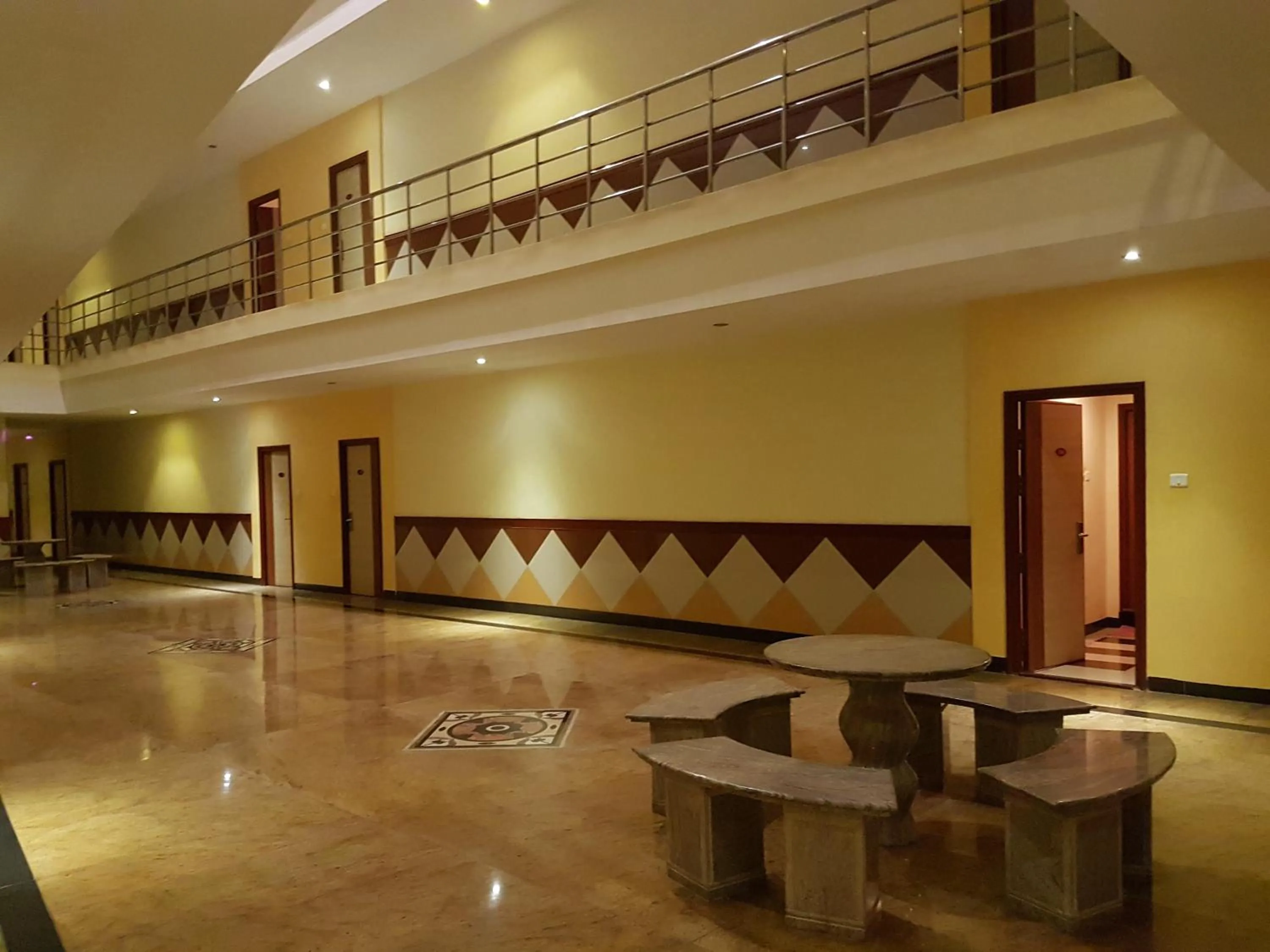 Lobby or reception in Hotel Subhalakshmi Palace