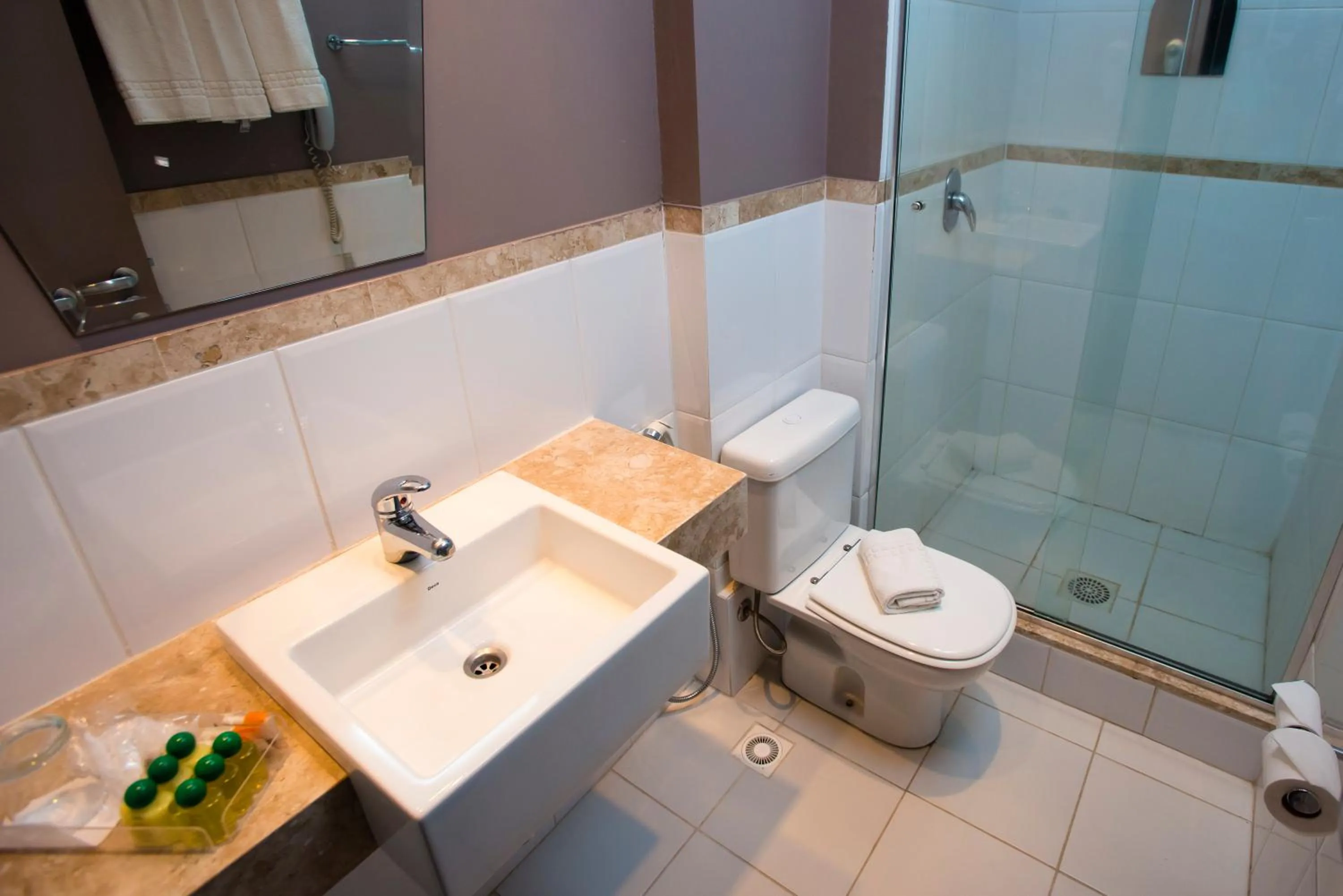 Bathroom in Favorita Golden Hotel e Eventos