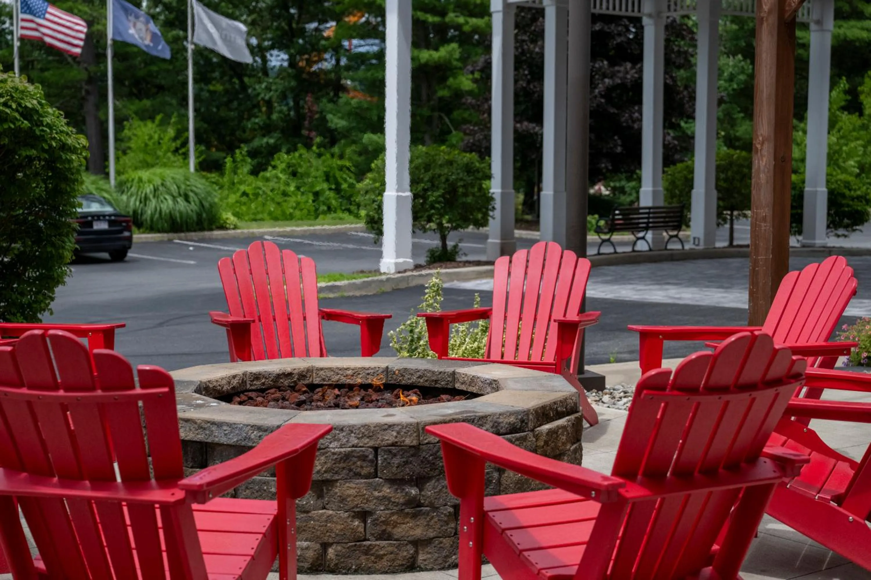 Patio in Country Inn & Suites by Radisson, Queensbury - Lake George , NY