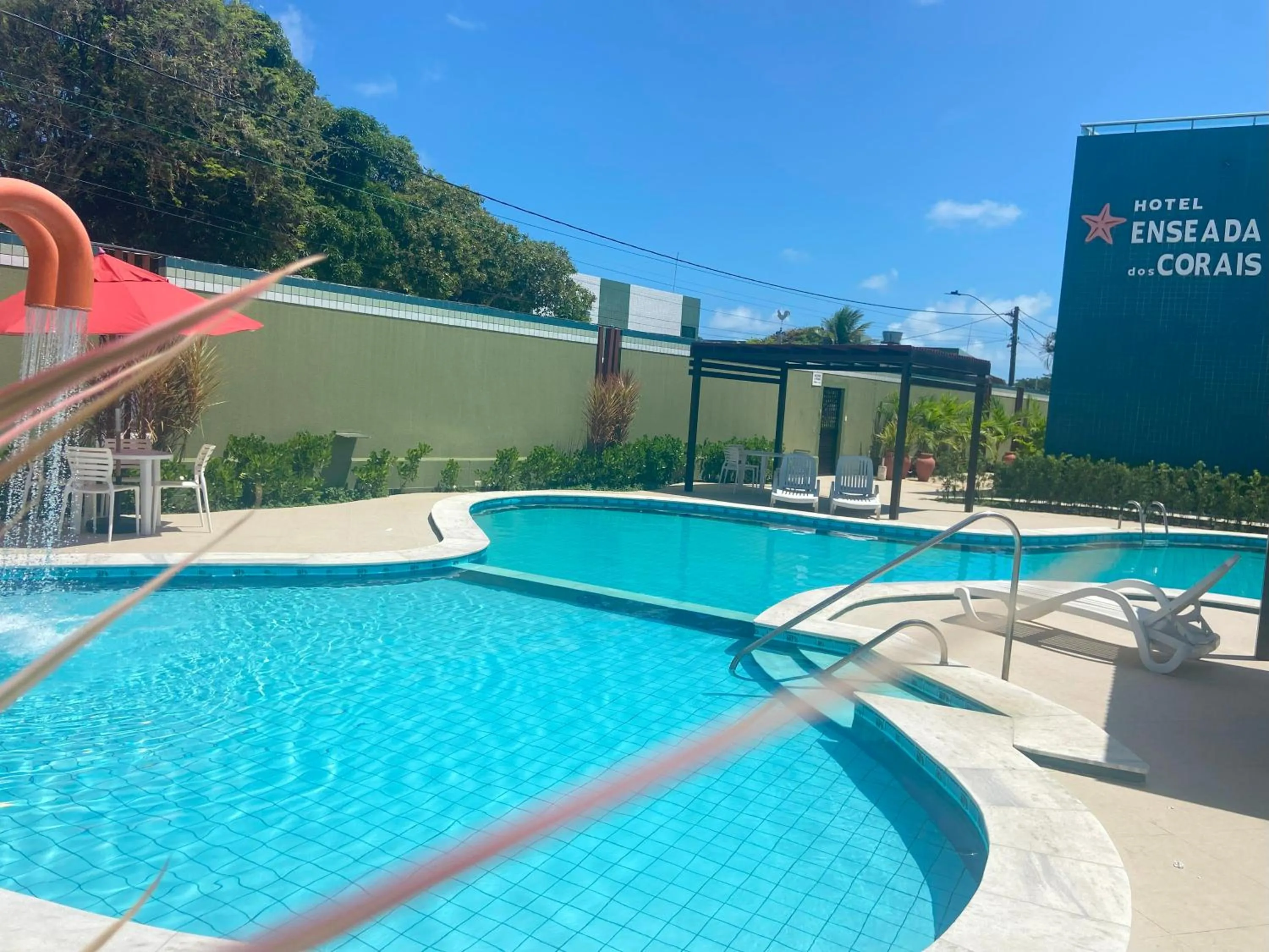 Pool view in Hotel Enseada dos Corais