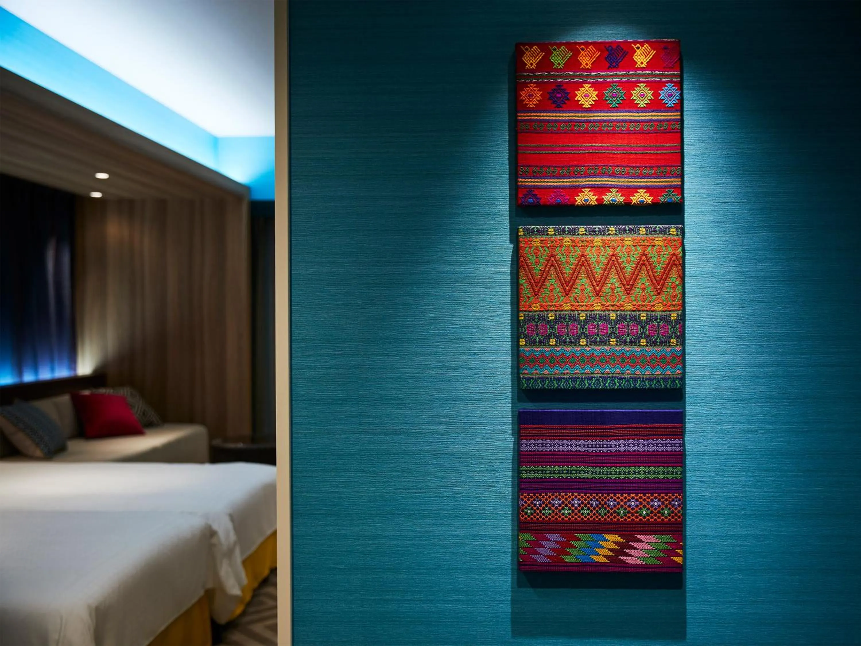 Decorative detail, Bed in Hotel Universal Port