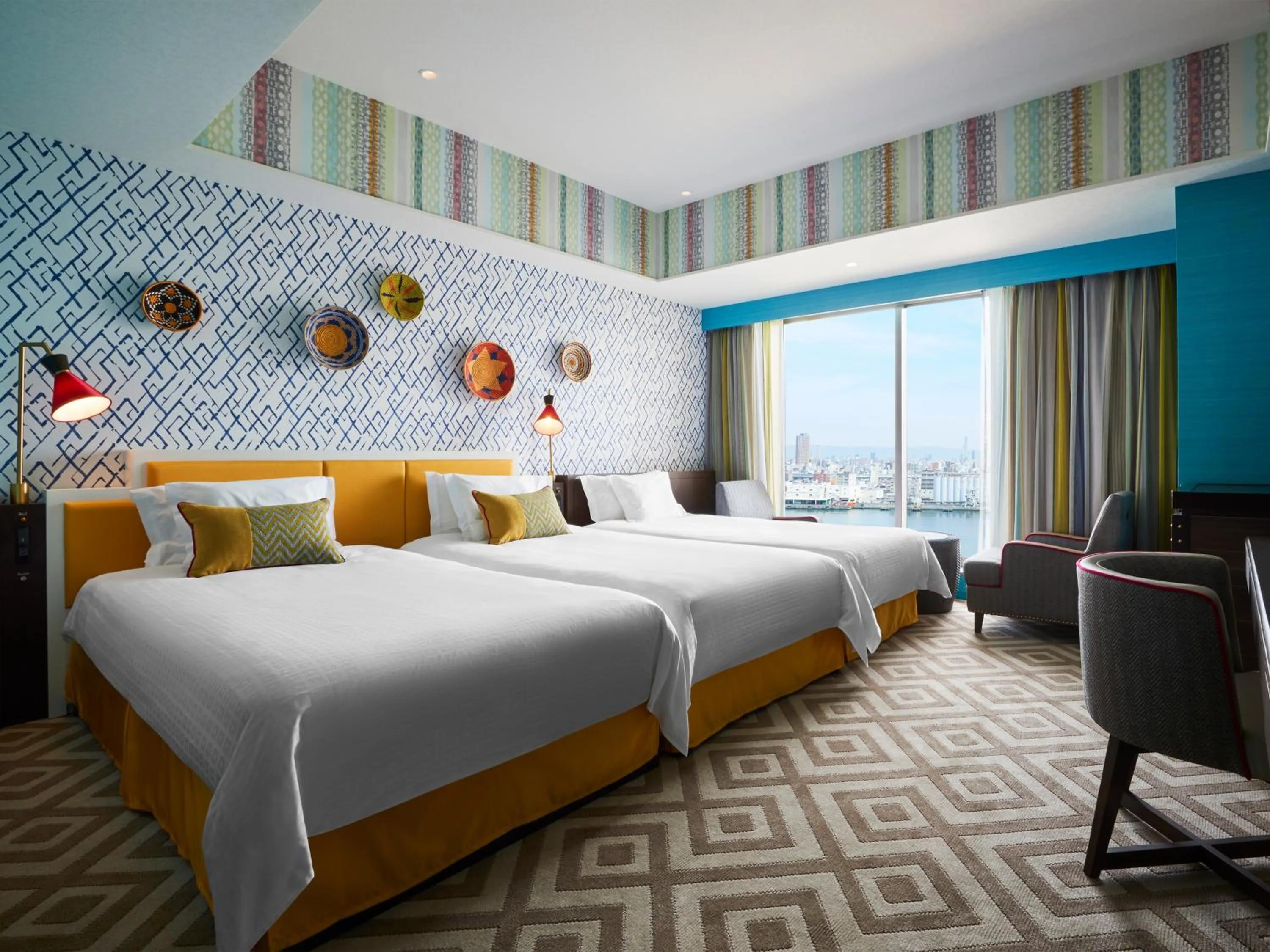 Bed in Hotel Universal Port