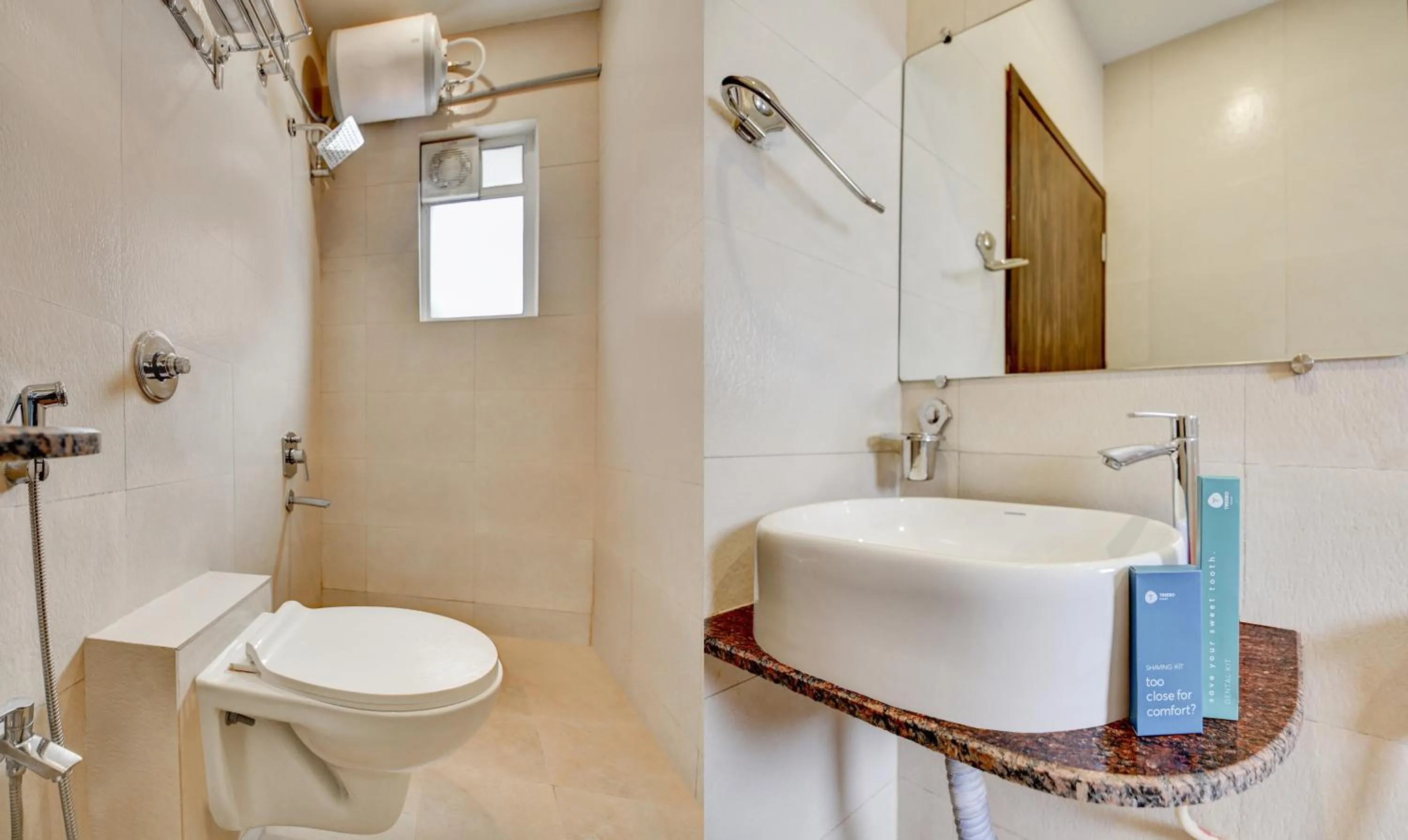 Toilet in Treebo Kuval Inn