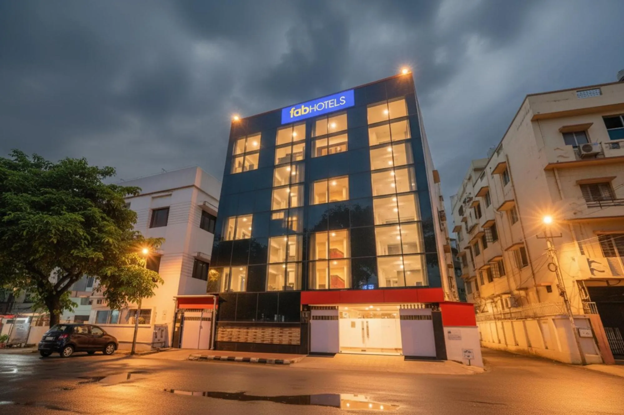 Facade/entrance in FabHotel Saltlake Palace - Nr Anandlok Hospital