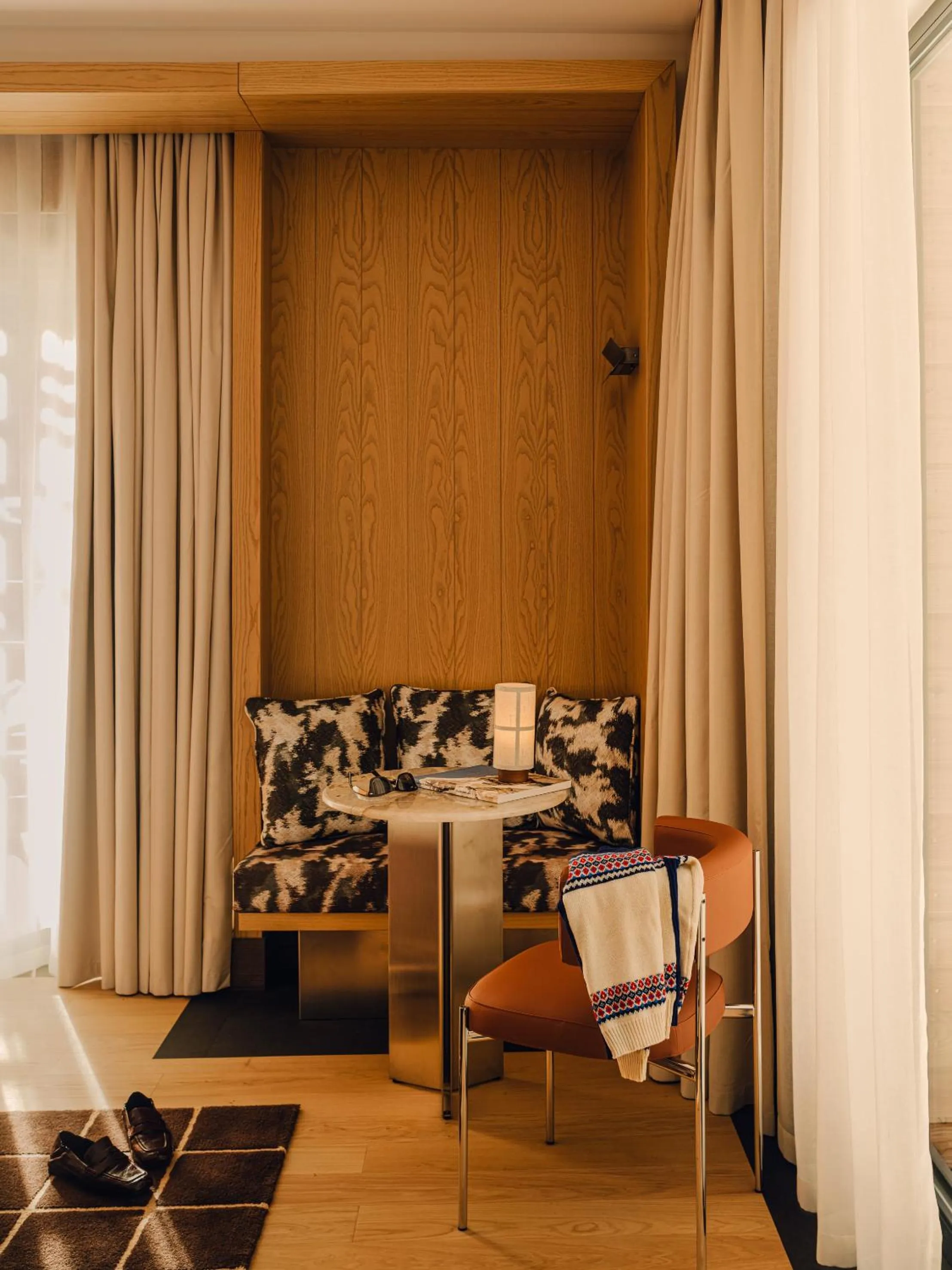 Seating area in Aethos Hotel Monterosa