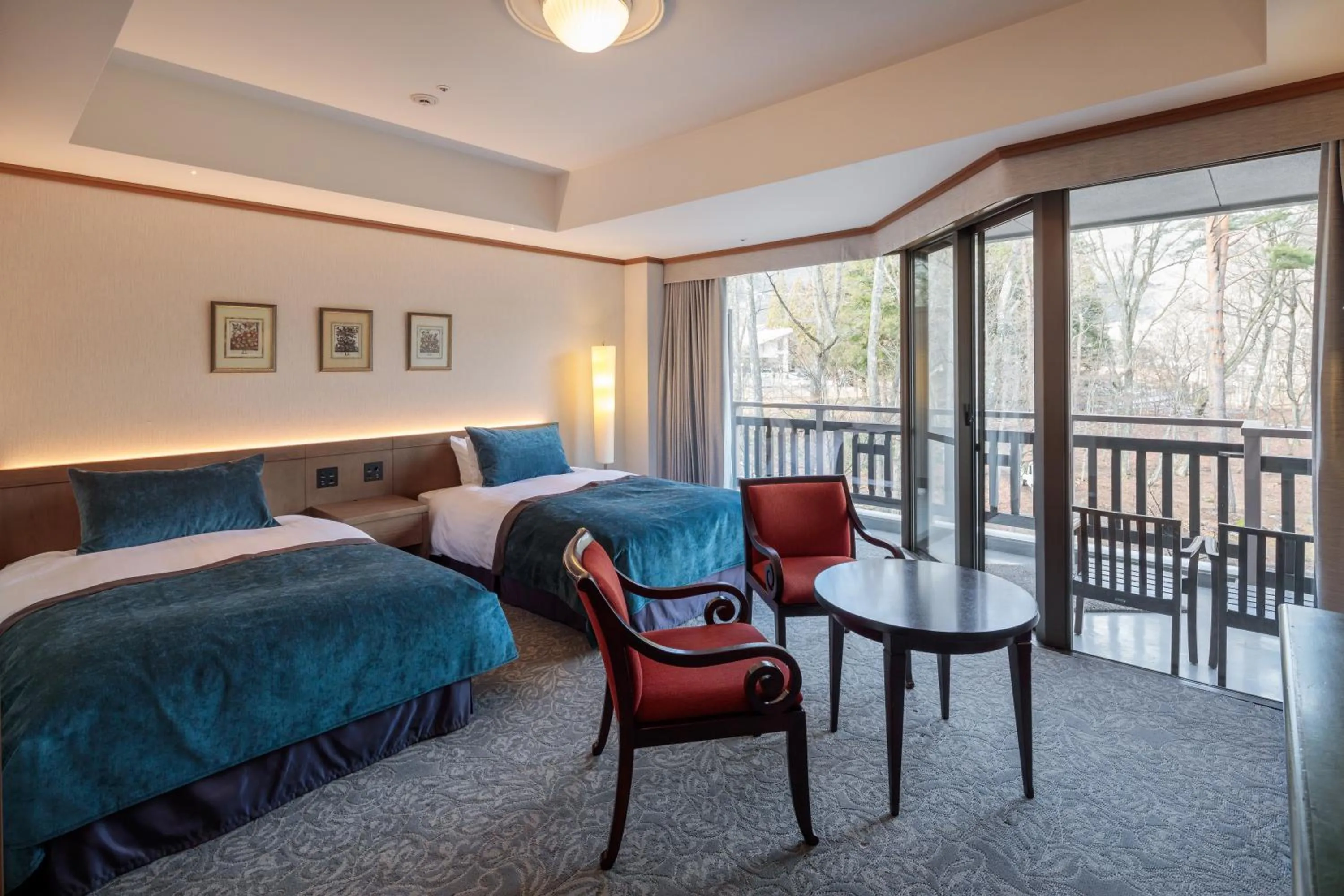 Bed in Hakuba Tokyu Hotel