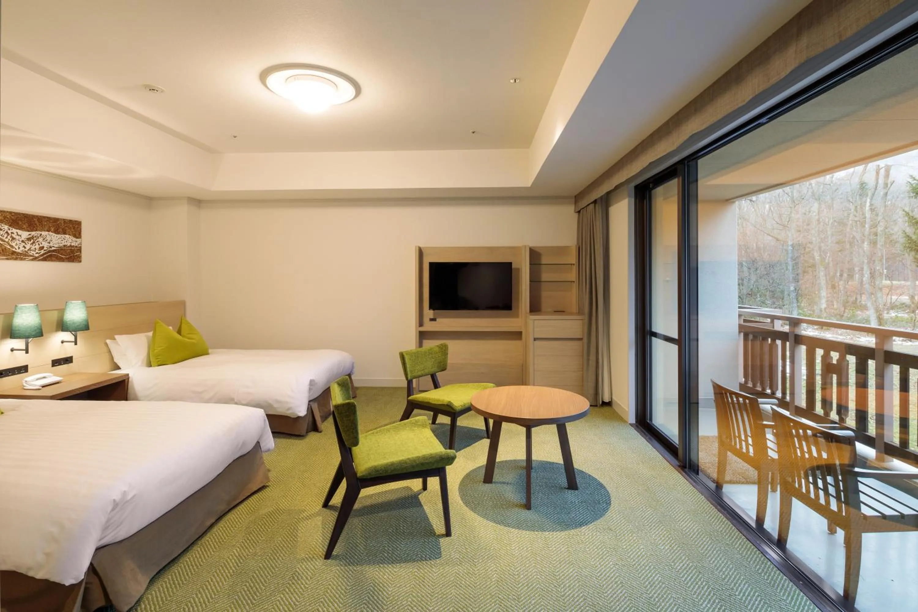 Photo of the whole room, Bed in Hakuba Tokyu Hotel