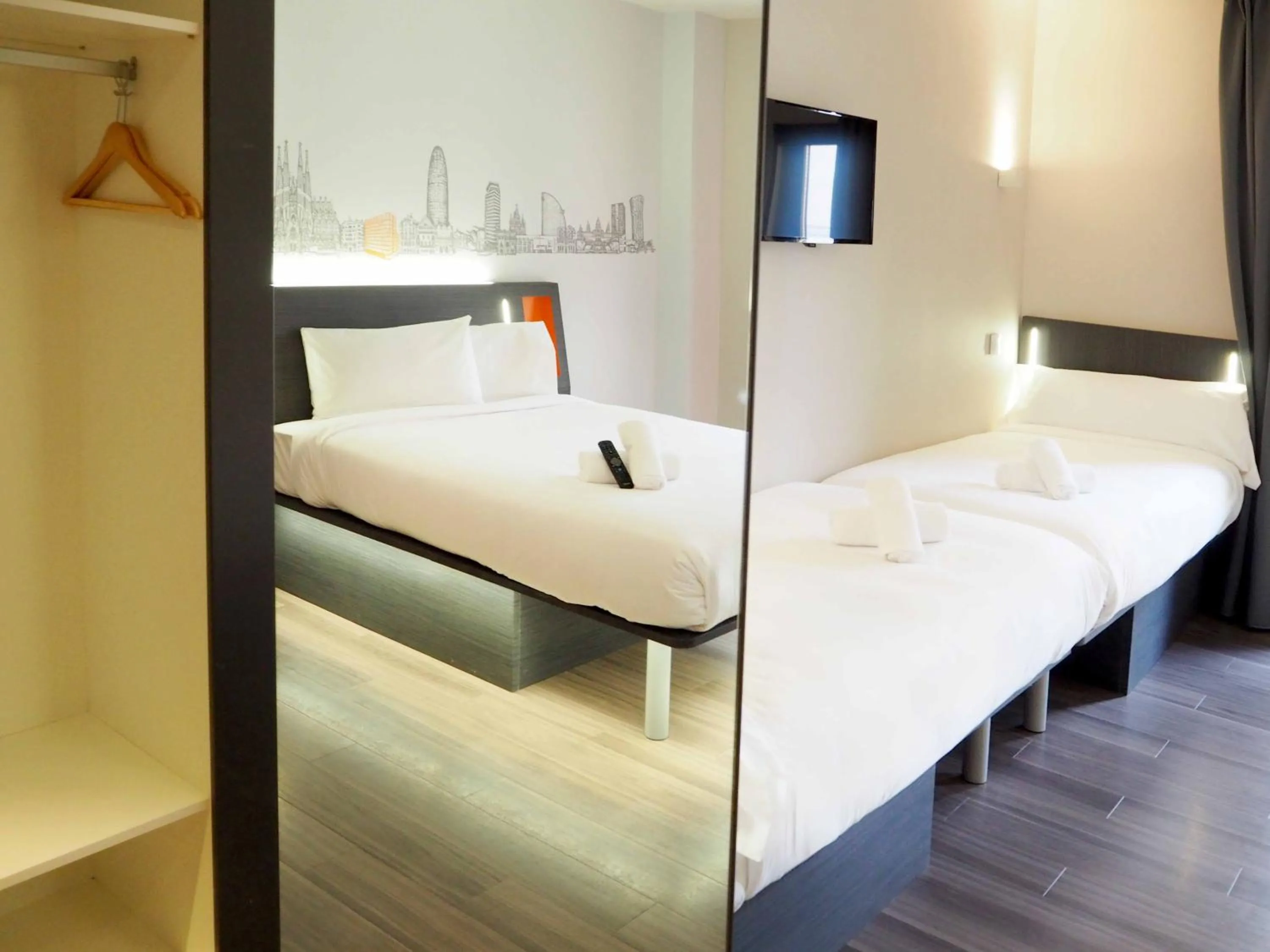 Bed in easyHotel Barcelona Fira