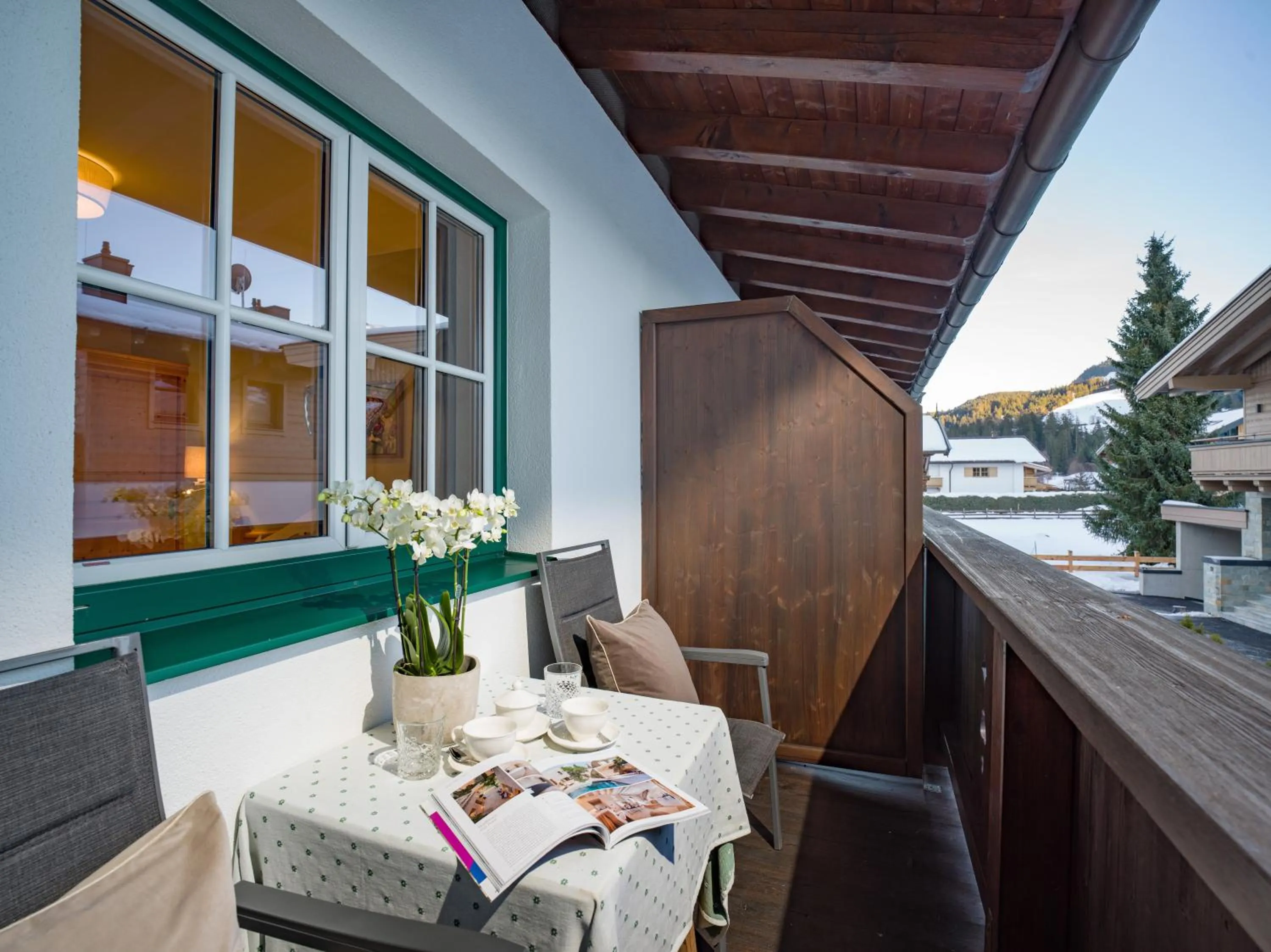 Balcony/Terrace in Alpen Glück Hotel Villa Lisa garni