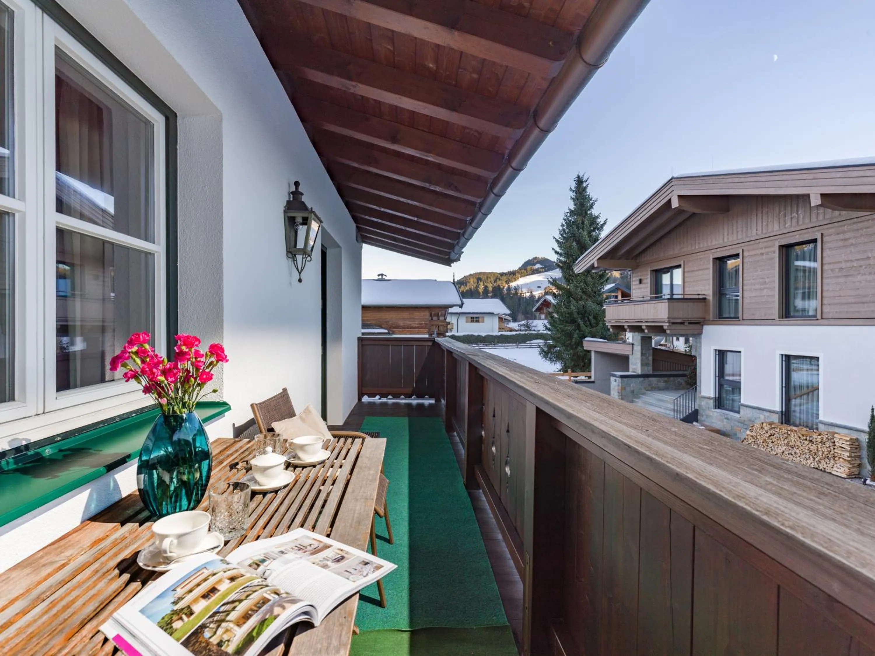 Balcony/Terrace in Alpen Glück Hotel Villa Lisa garni