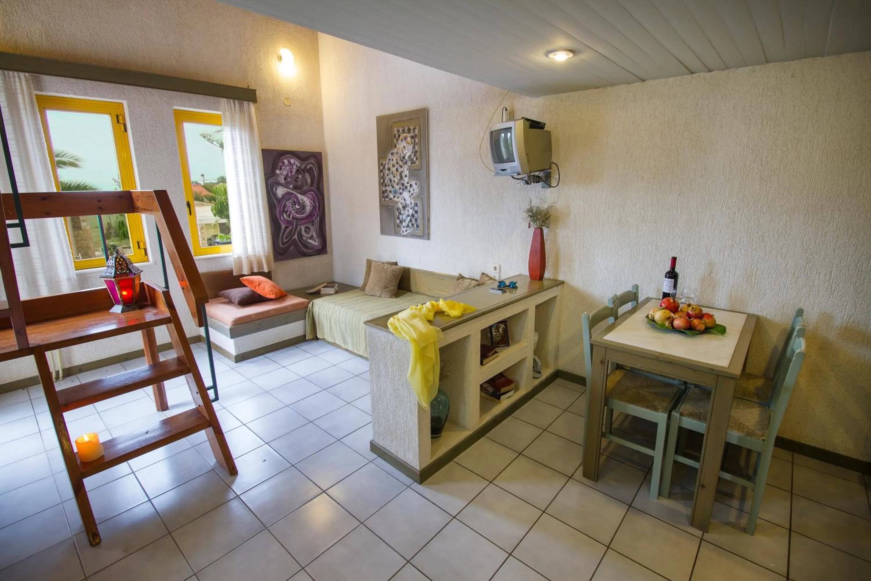 Living room in Lycasti Maisonettes