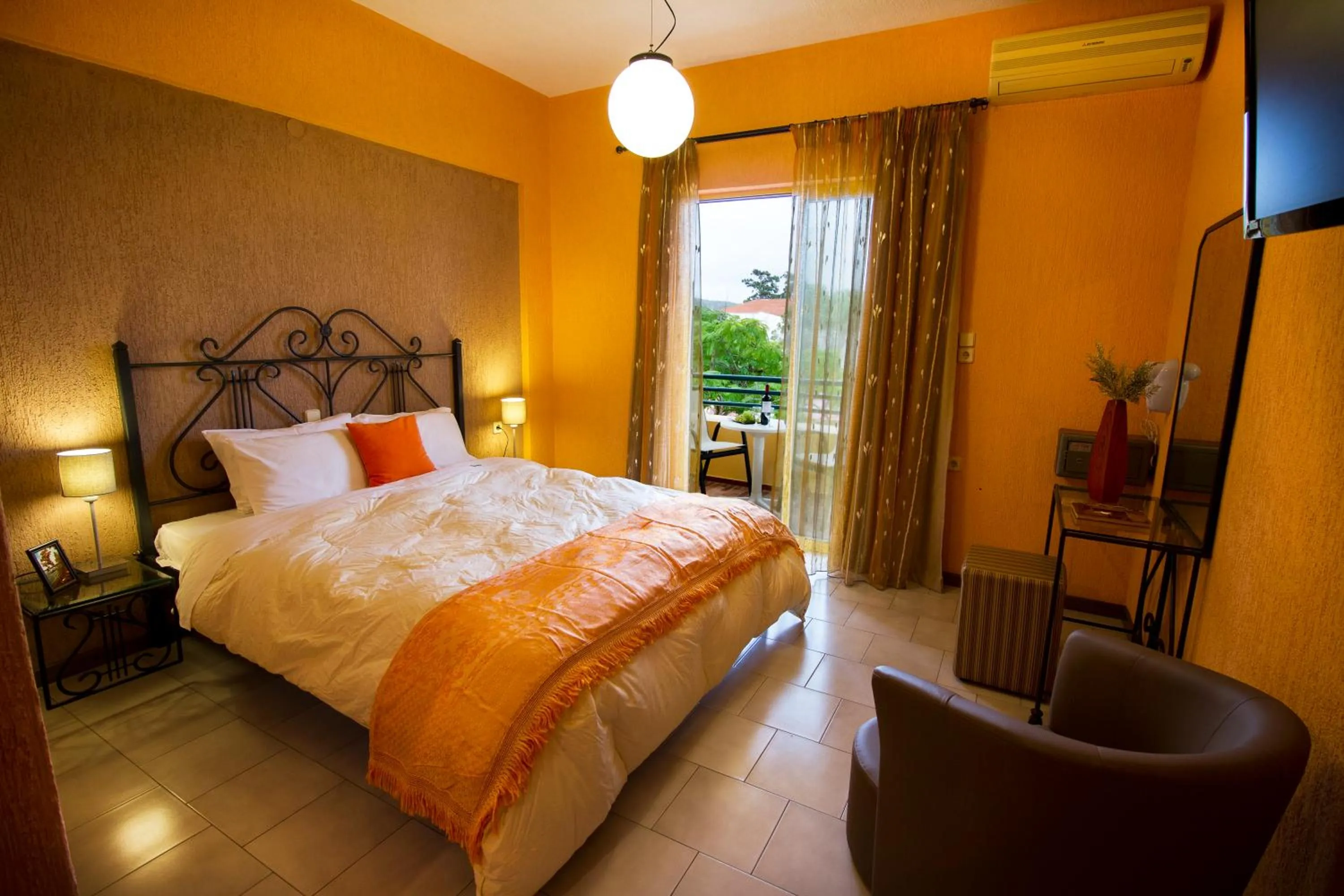 Bedroom in Lycasti Maisonettes