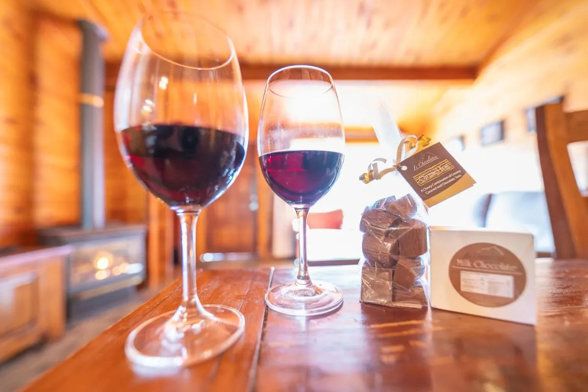 Drinks in Castle Mountain Chalets