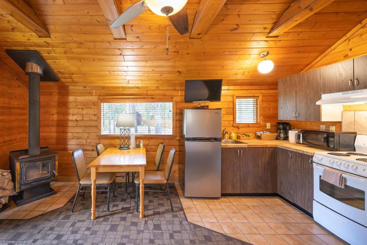 kitchen in Castle Mountain Chalets