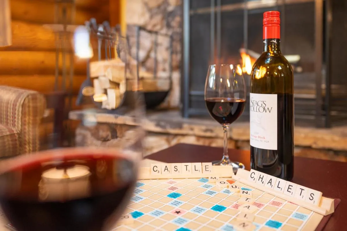 Drinks in Castle Mountain Chalets