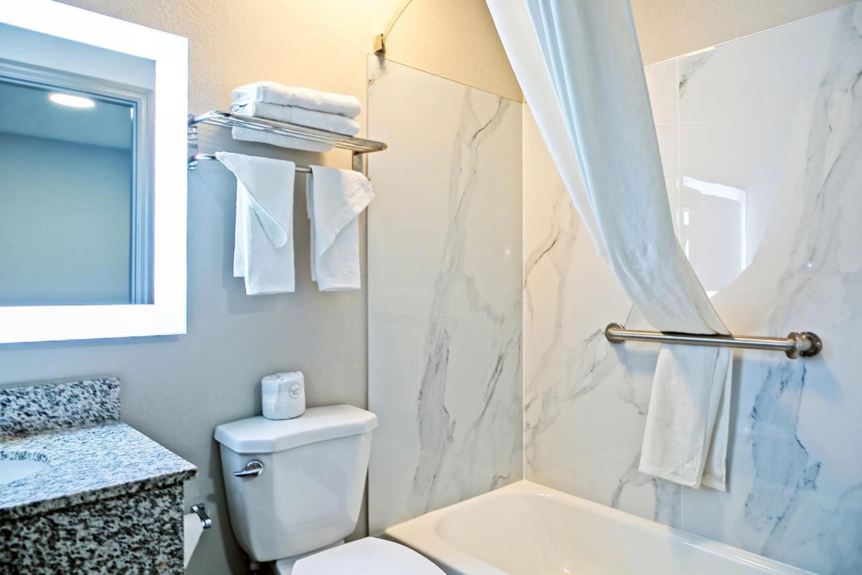 Bathroom in Days Inn by Wyndham Augusta Fort Eisenhower