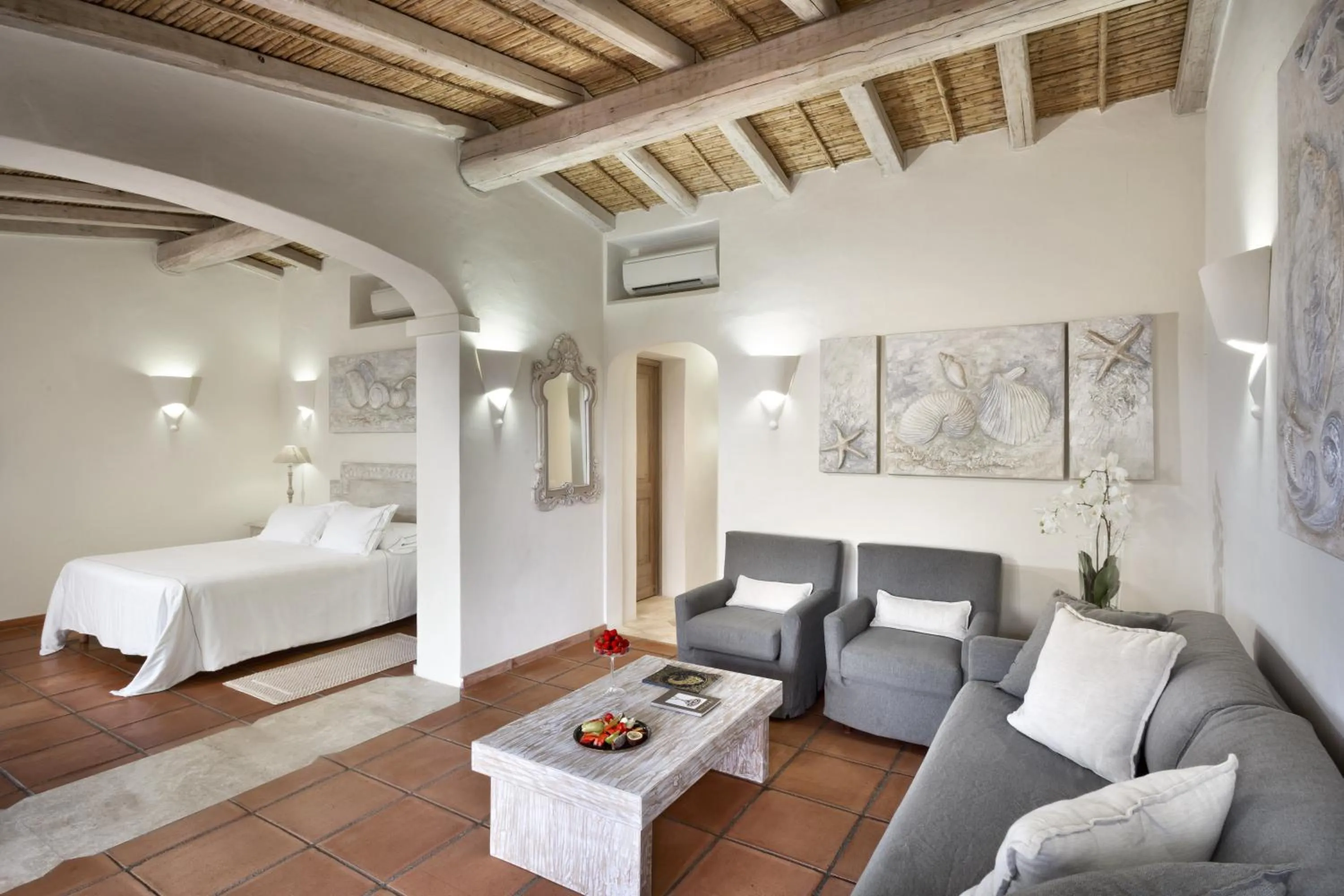 Bedroom, Bed in Hotel Li Finistreddi