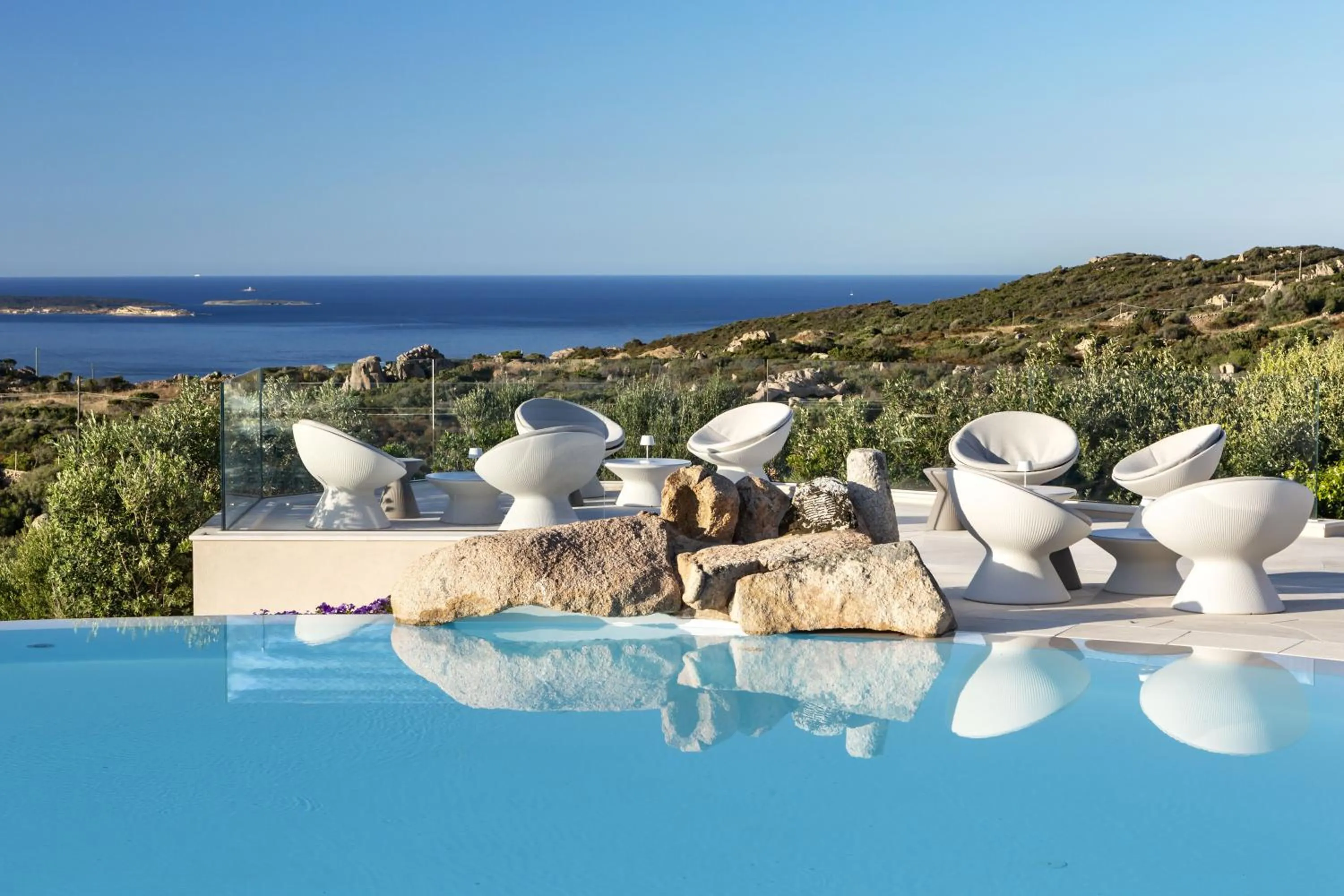 Swimming pool in Hotel Li Finistreddi