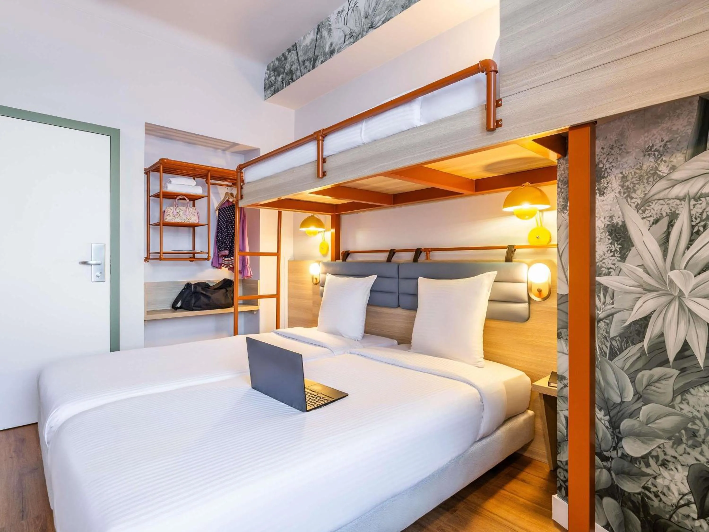 Bedroom, Bed in Hotel Siru Brussels