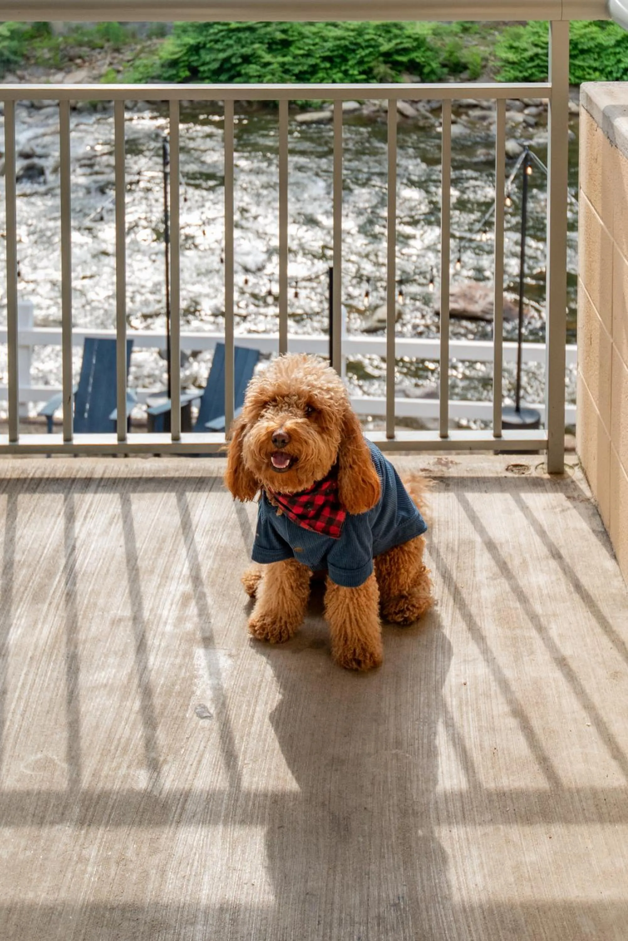 Patio in Gatlinburg River Inn