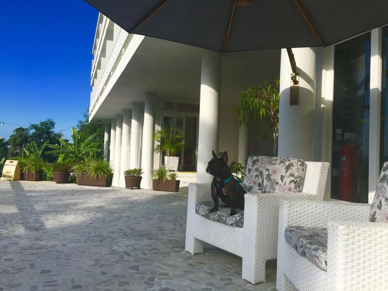 Patio in Hotel Marambaia Cabeçudas - frente mar