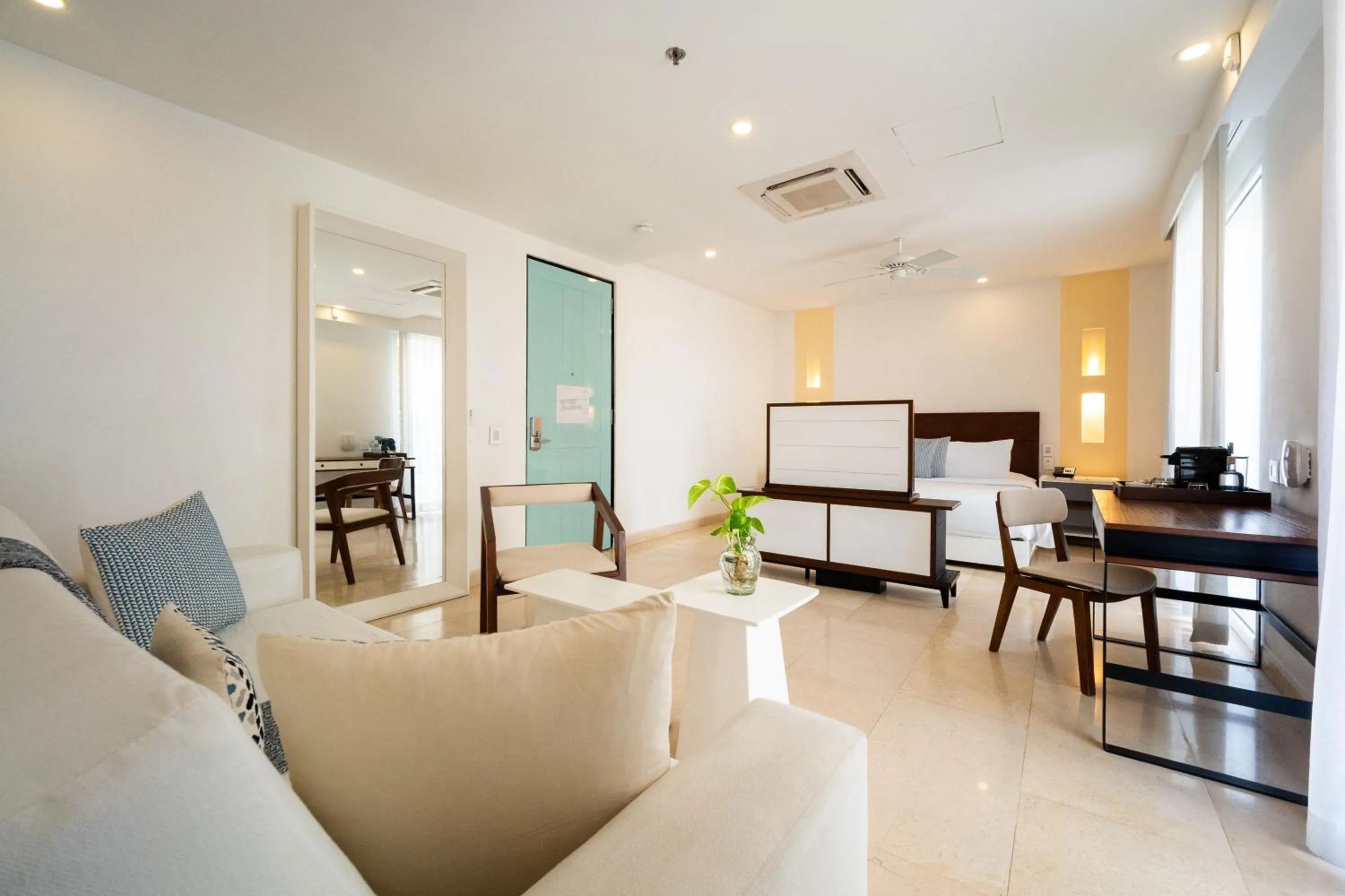 Seating area in Nacar Hotel Cartagena, Curio Collection by Hilton