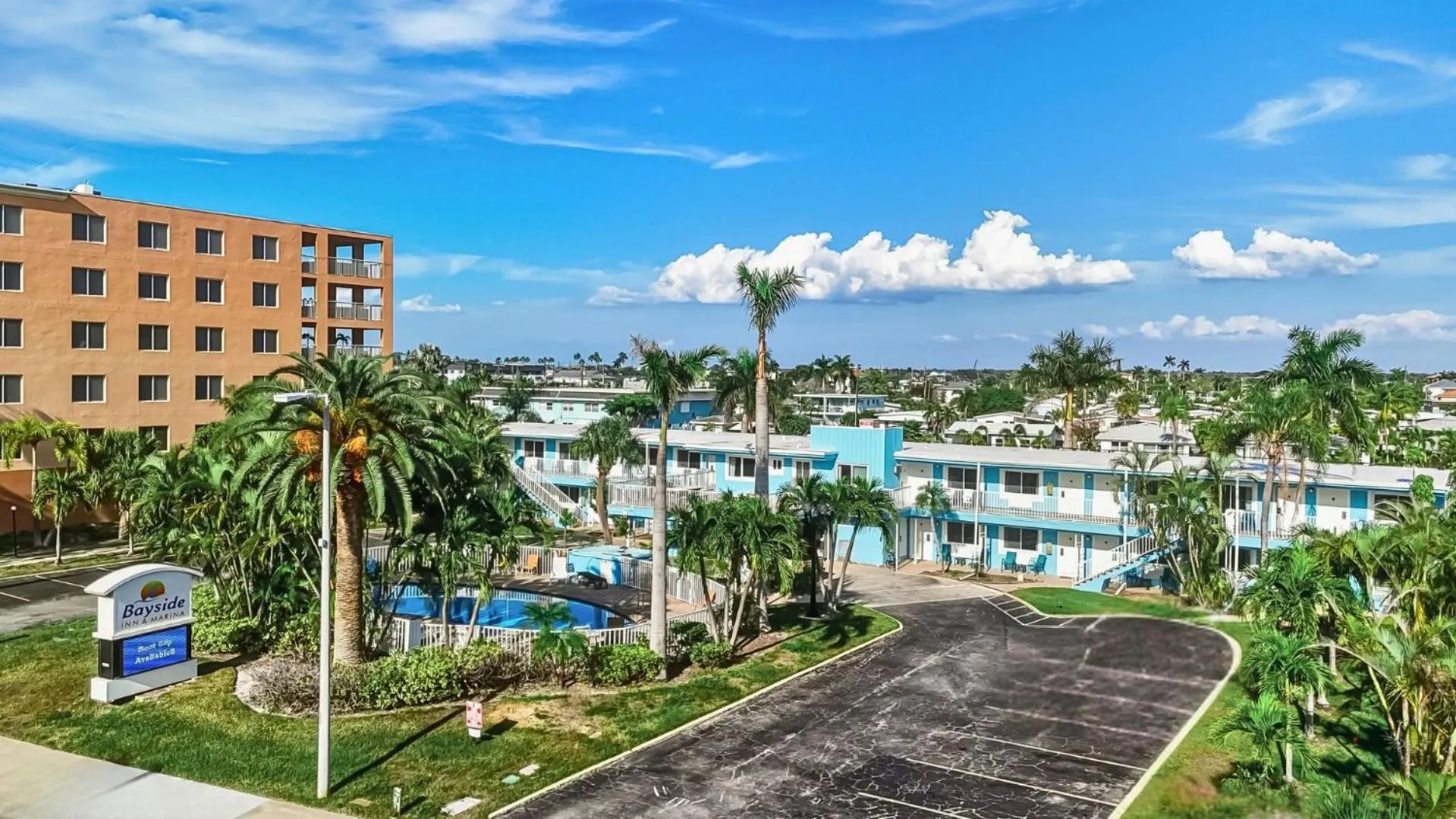 Property building in Bayside Inn and Marina