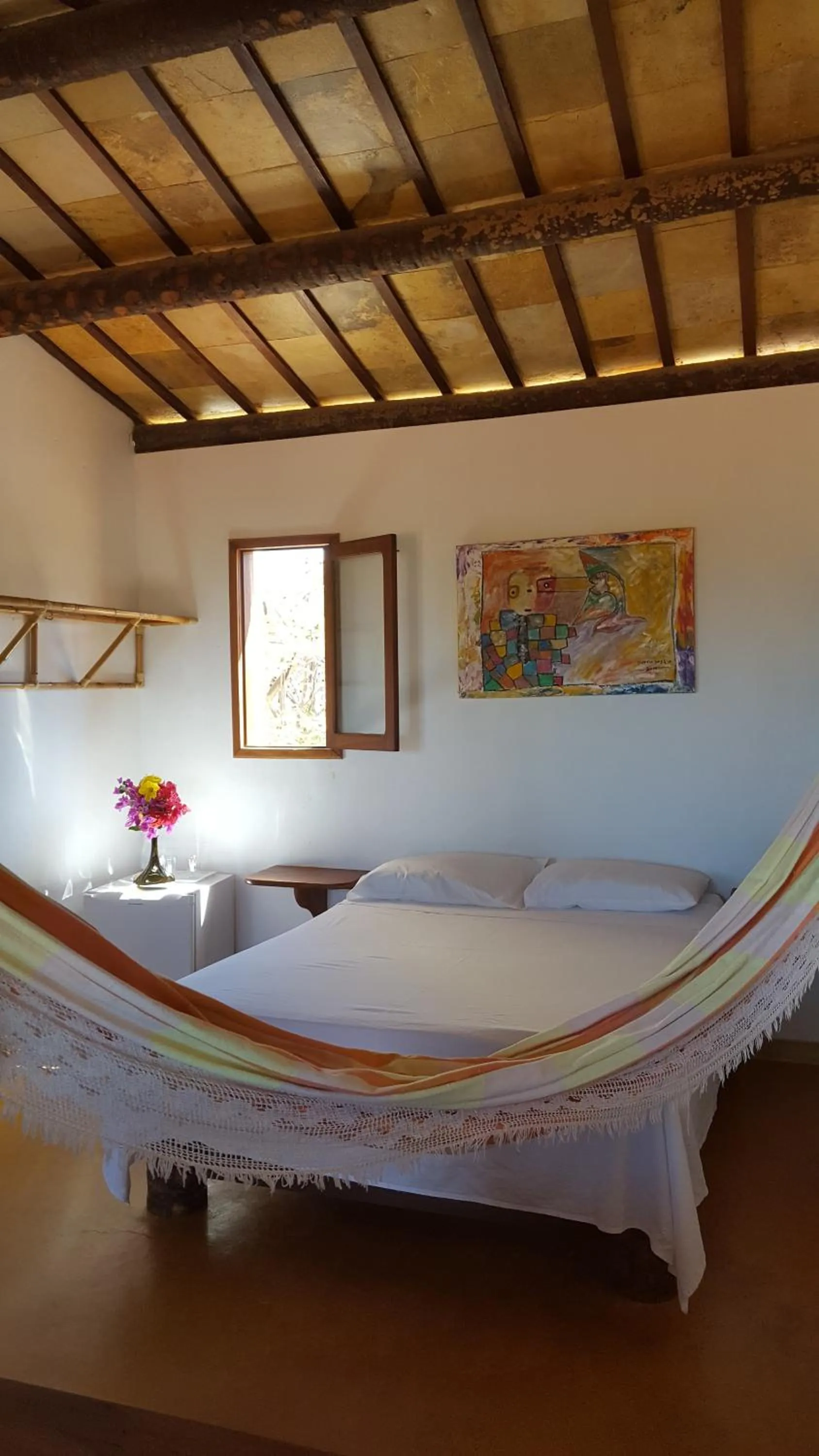Bed in Pousada Agua Marinha