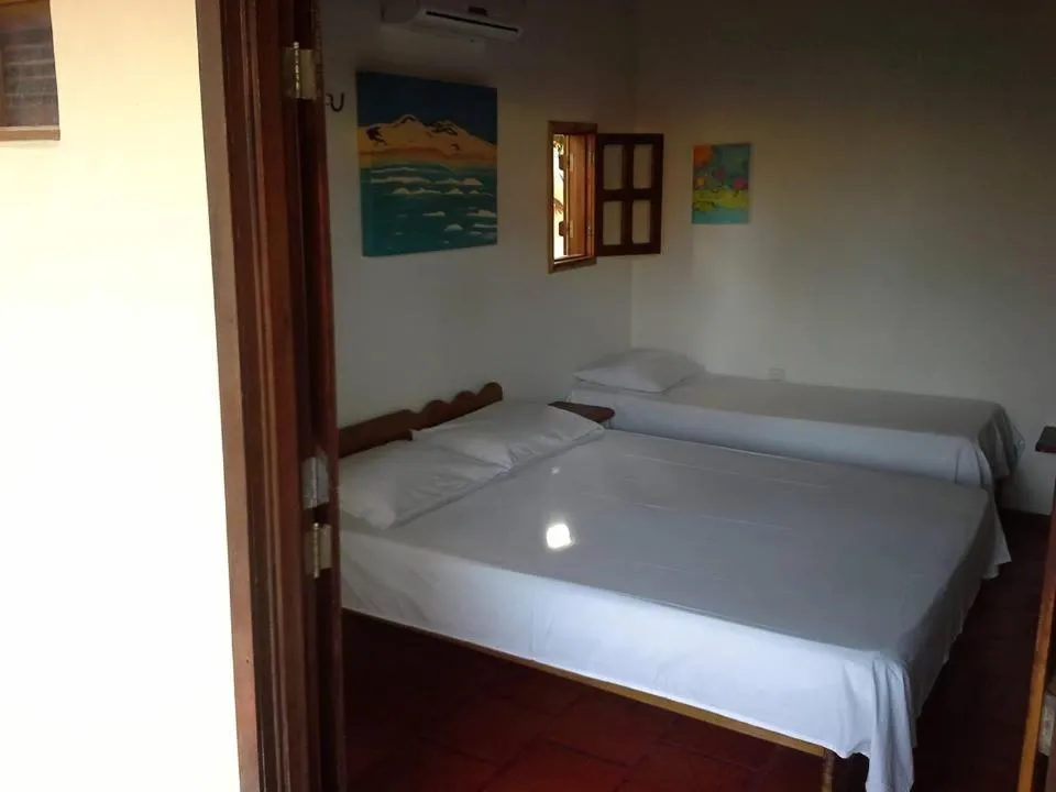 Bed in Pousada Agua Marinha