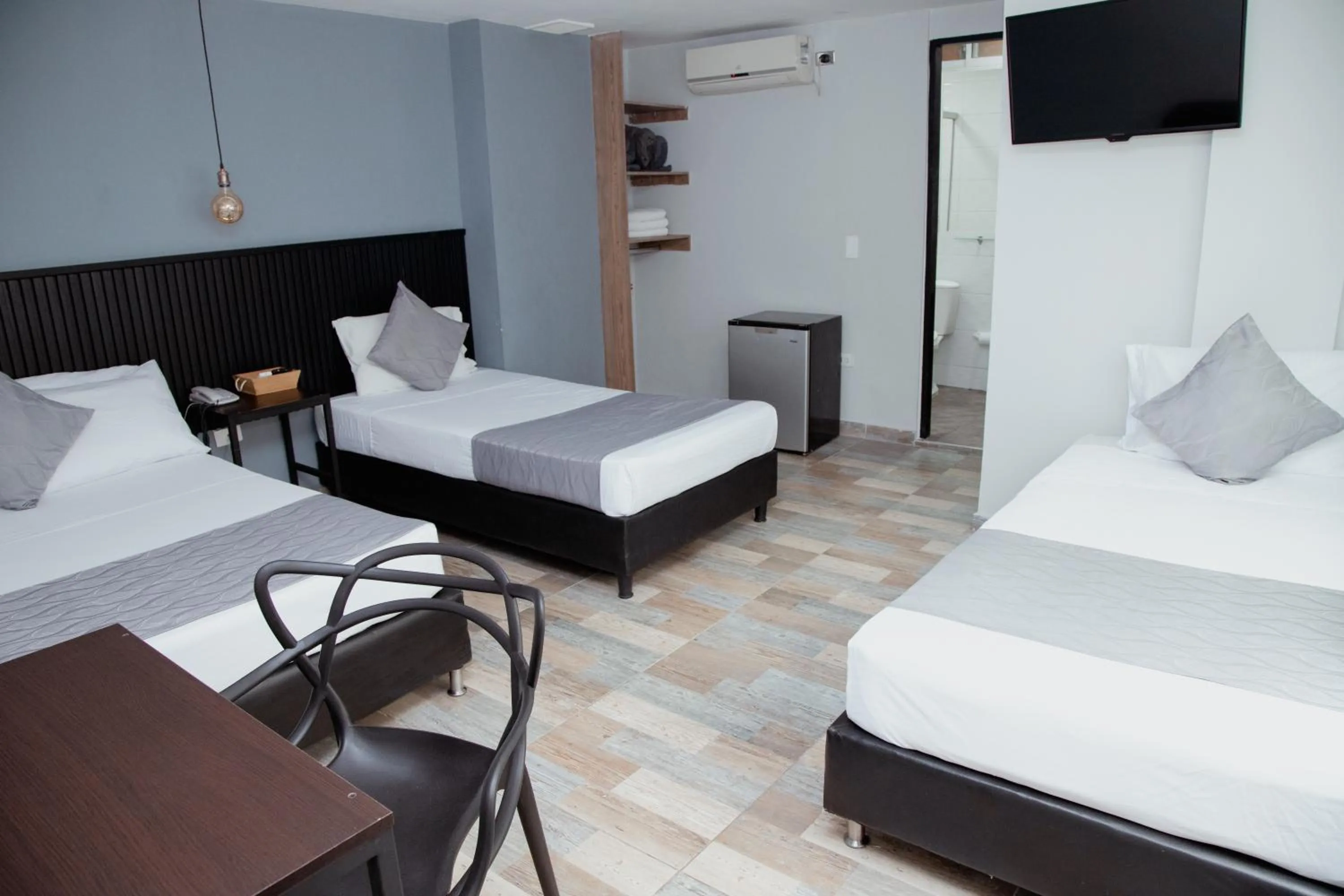 Bedroom, Bed in Hotel Palmas del Estadio