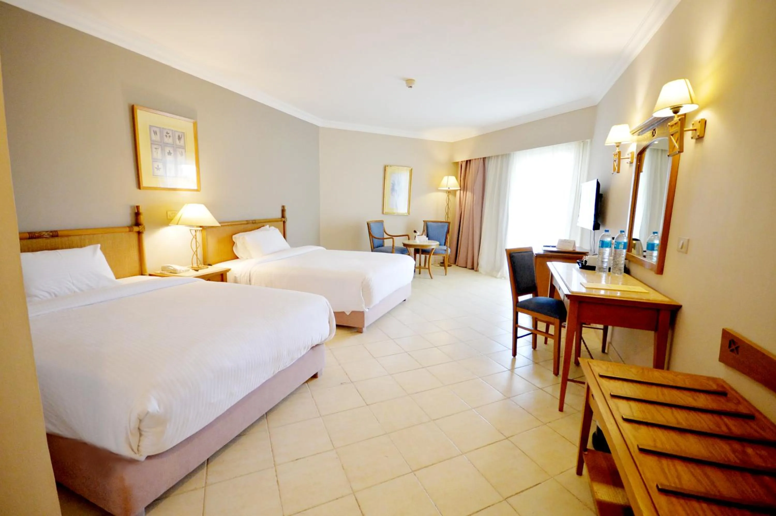 Pool view, Bed in Aurora Oriental Resort Sharm El Sheikh