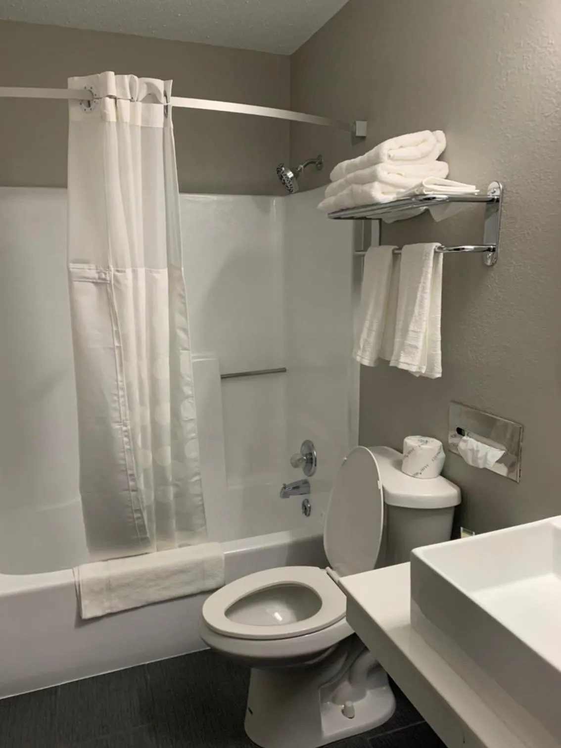 Bathroom in Super 8 by Wyndham Kirksville-University Area