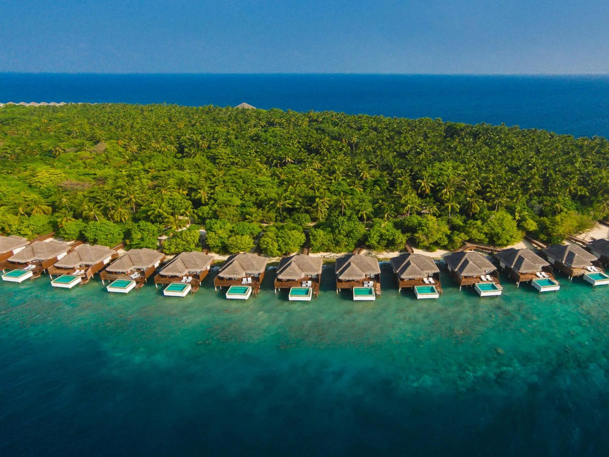 Bird's eye view in Dusit Thani Maldives - Mudhdhoo Island, Baa Atoll