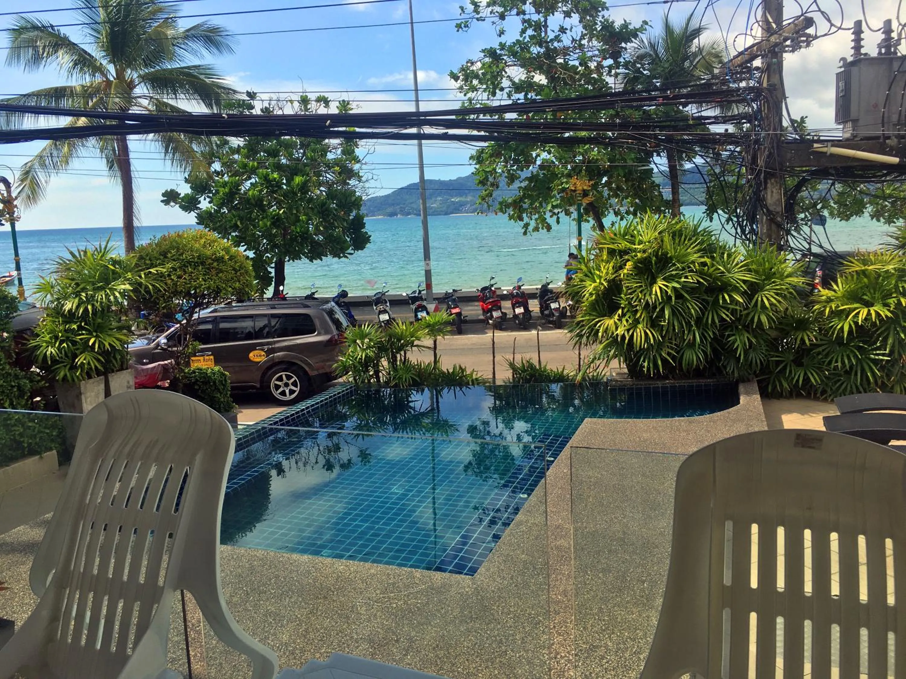 Pool view in The Front Hotel and Apartments
