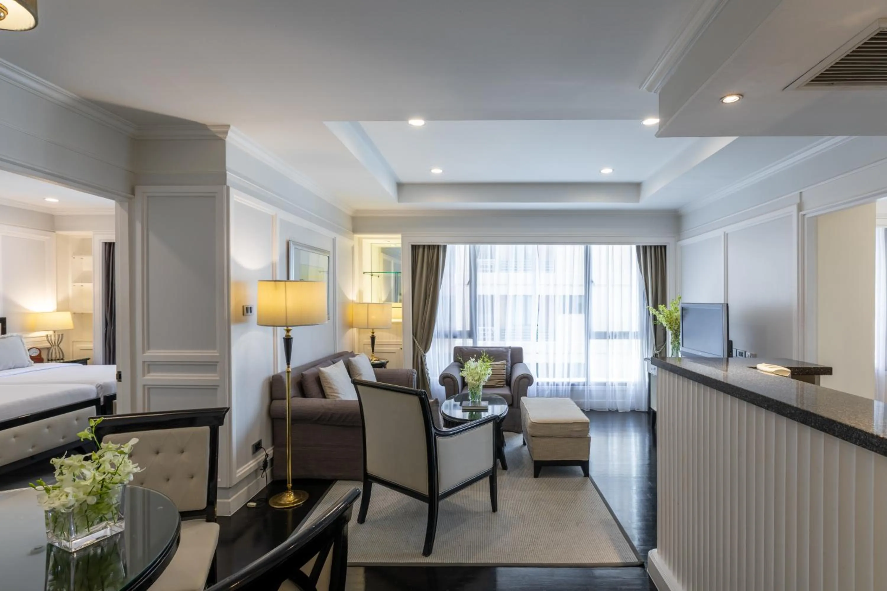 Living room, Bed in Cape House Hotel, Bangkok