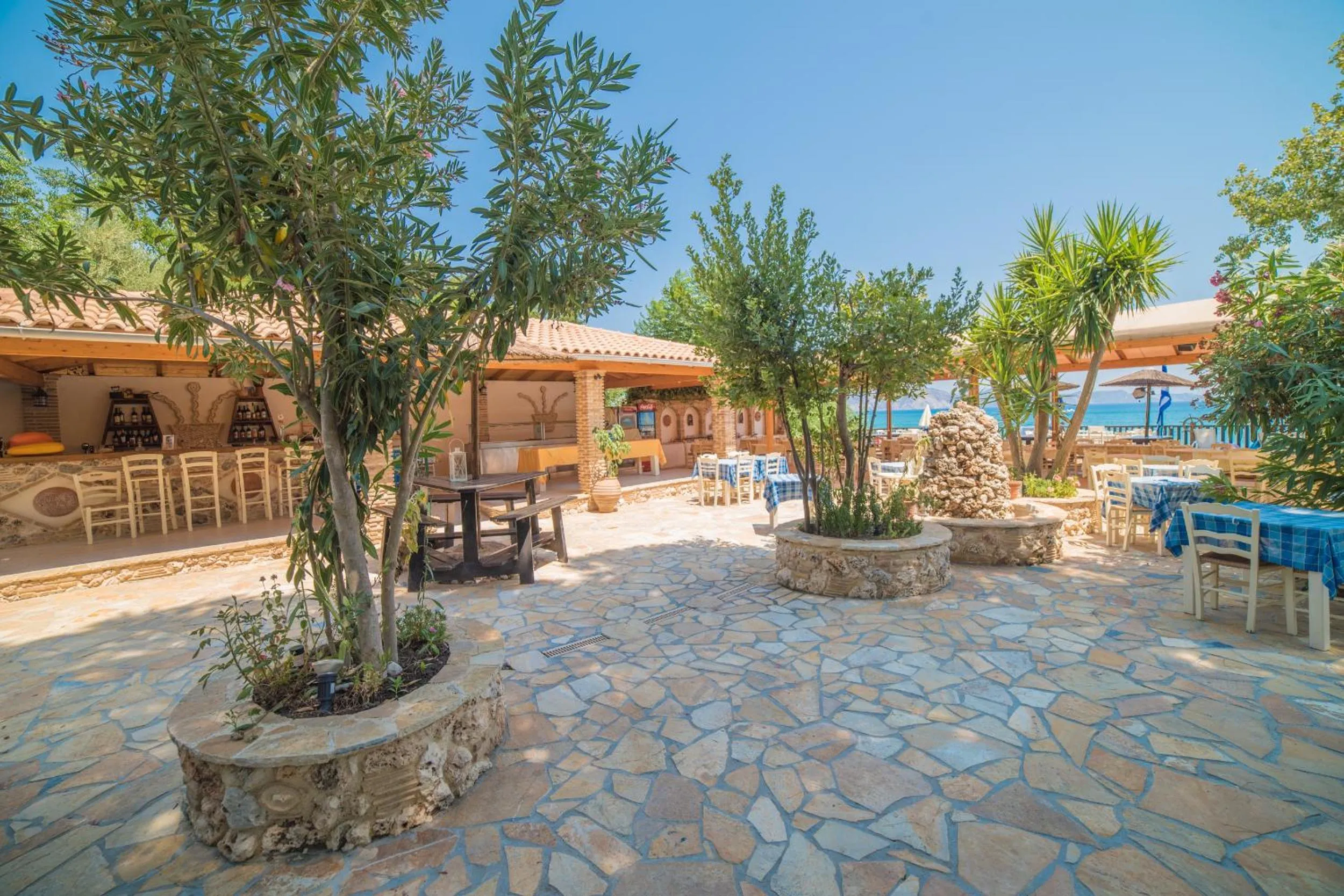 Patio in Porto Koukla Beach