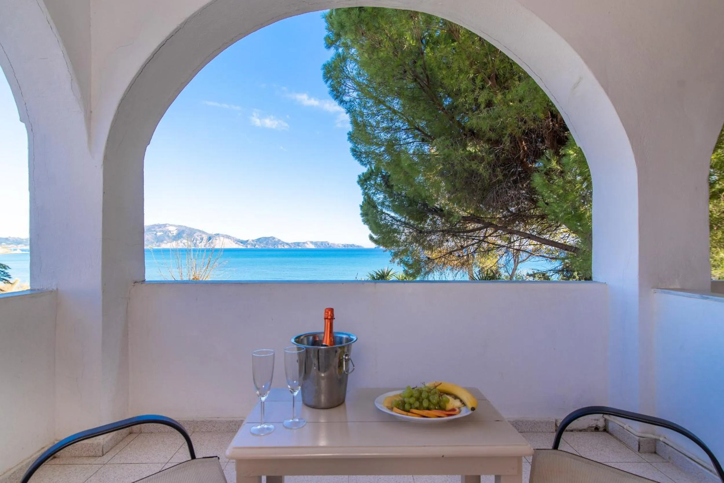 Balcony/Terrace in Porto Koukla Beach