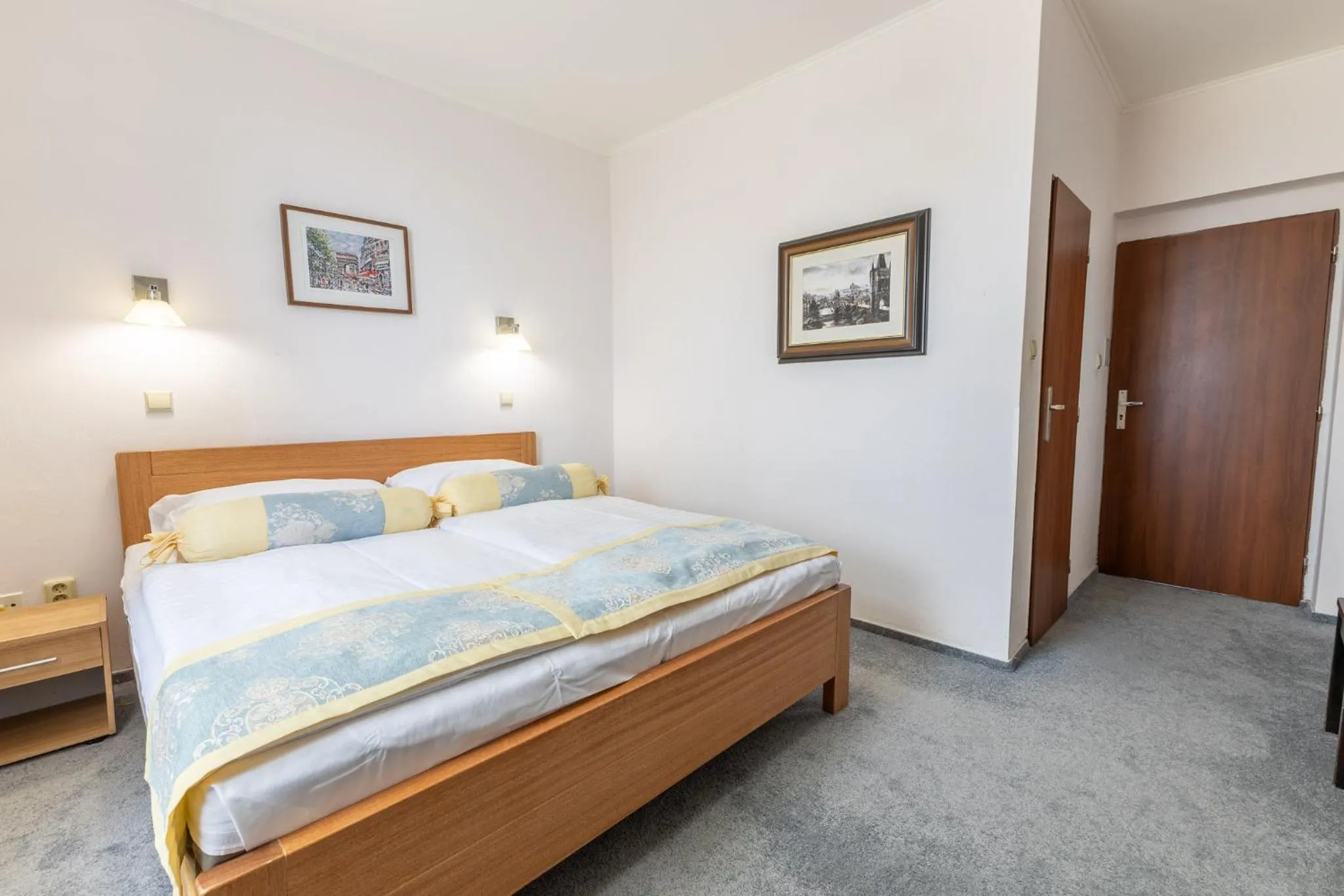 Bed in Hotel Wilhelm