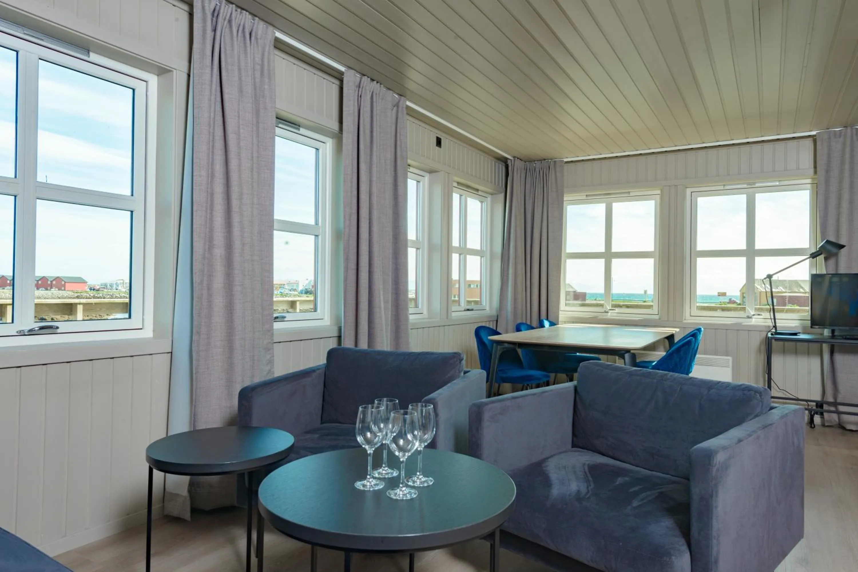 Living room in Grønnbuene Rorbu Hotel