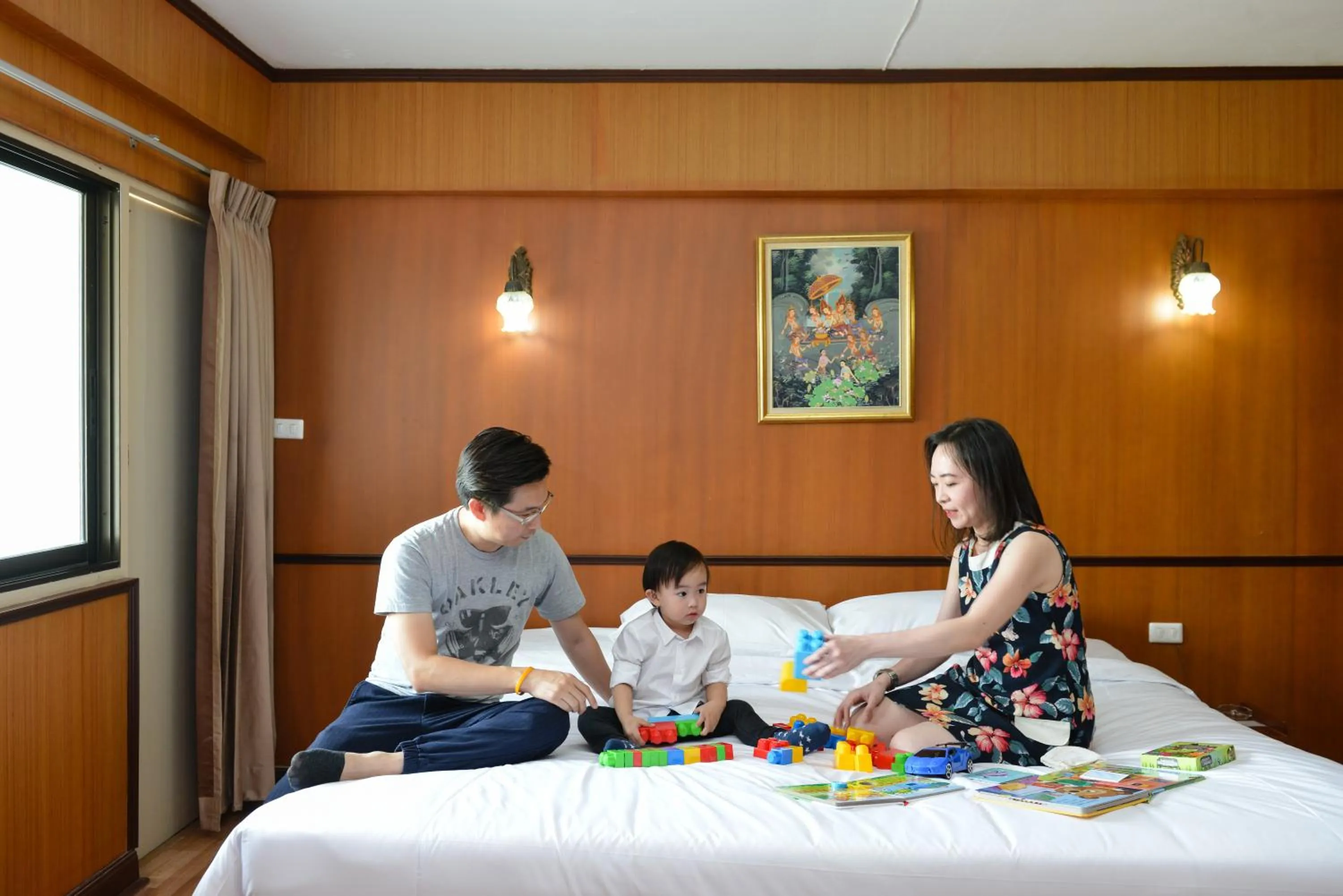Bed in Nice Palace Hotel